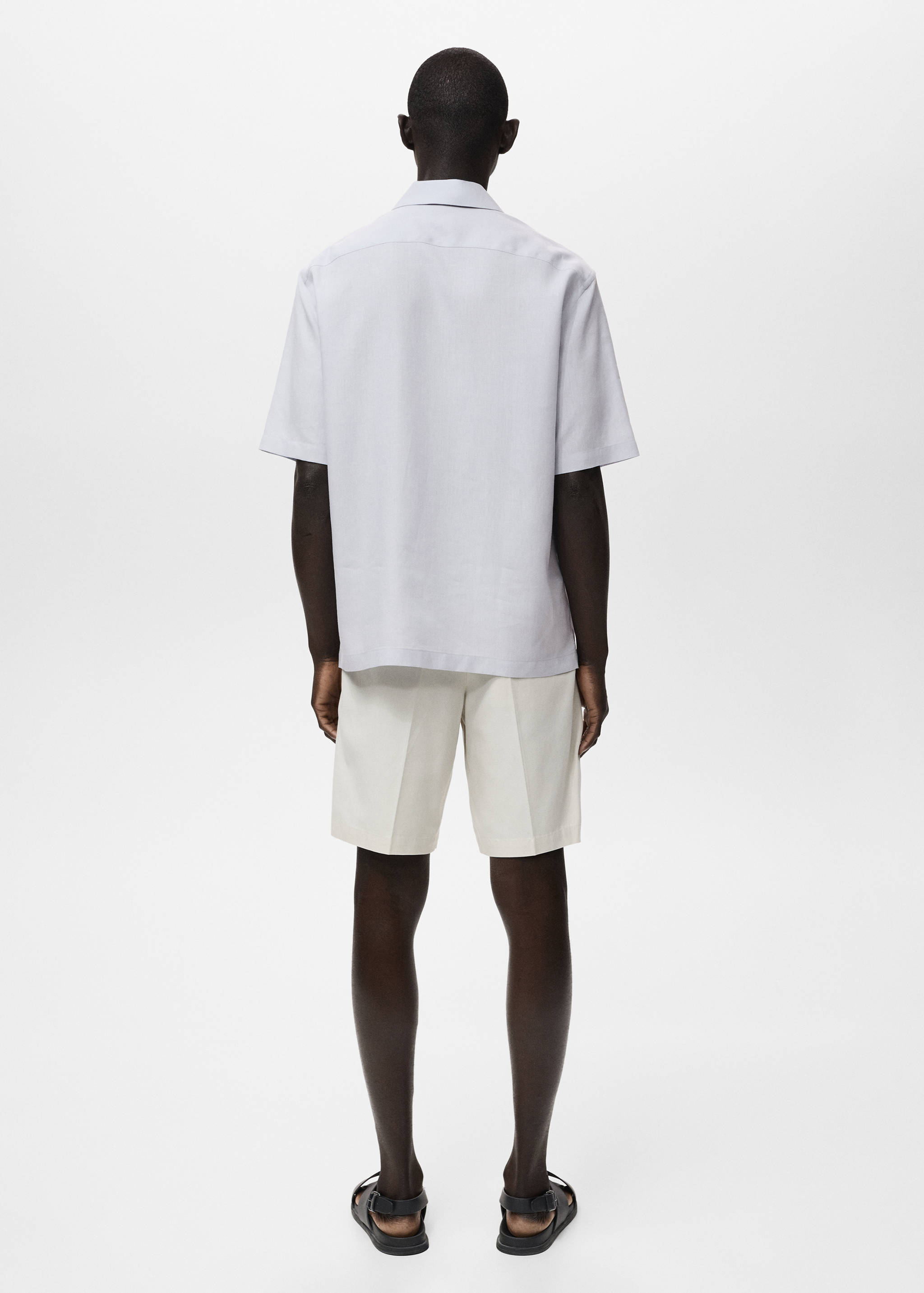 Bowling linen lyocell shirt - Reverse of the article