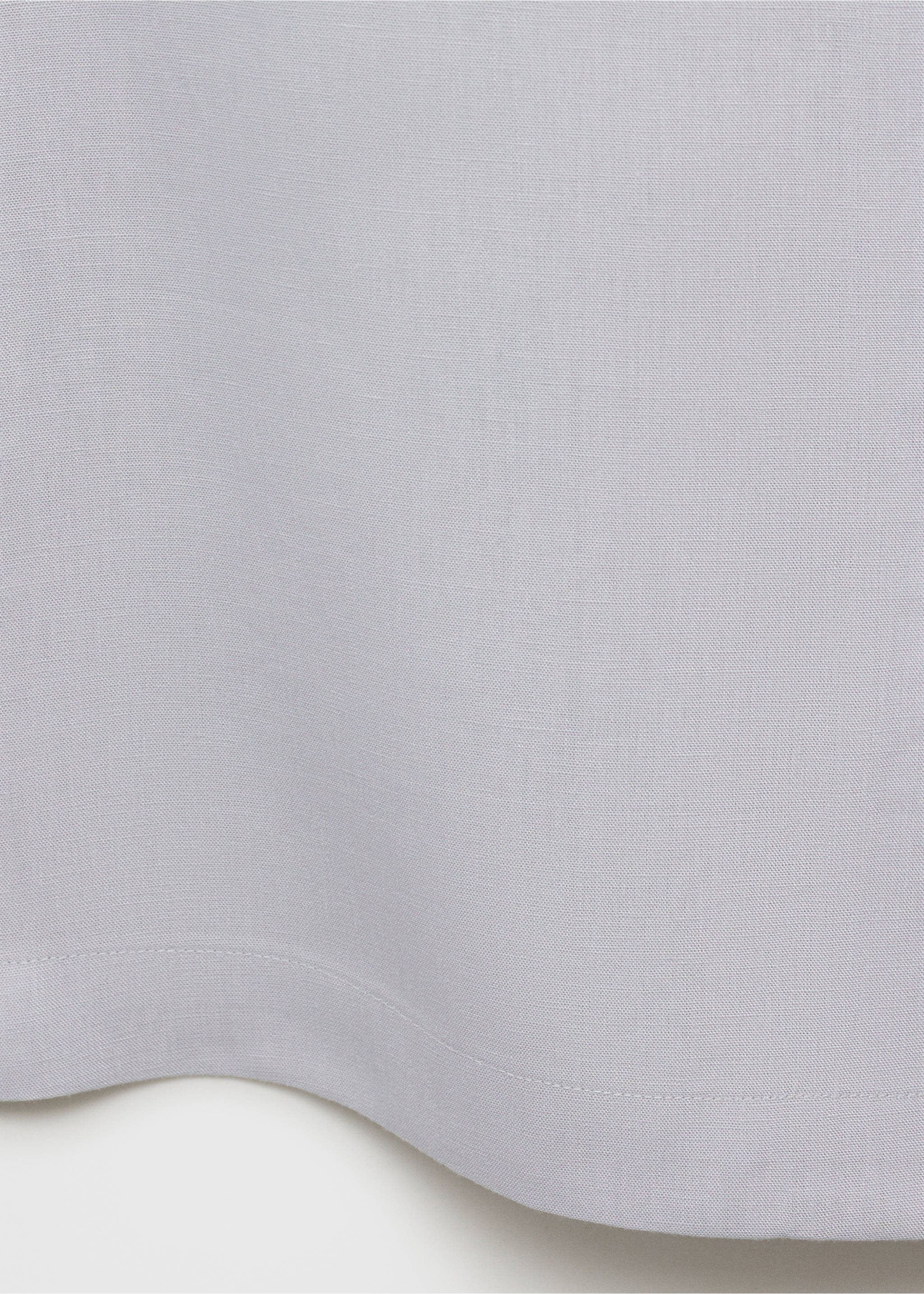 Bowling linen lyocell shirt - Details of the article 0, Sky Blue. Ref: 17021230-00.