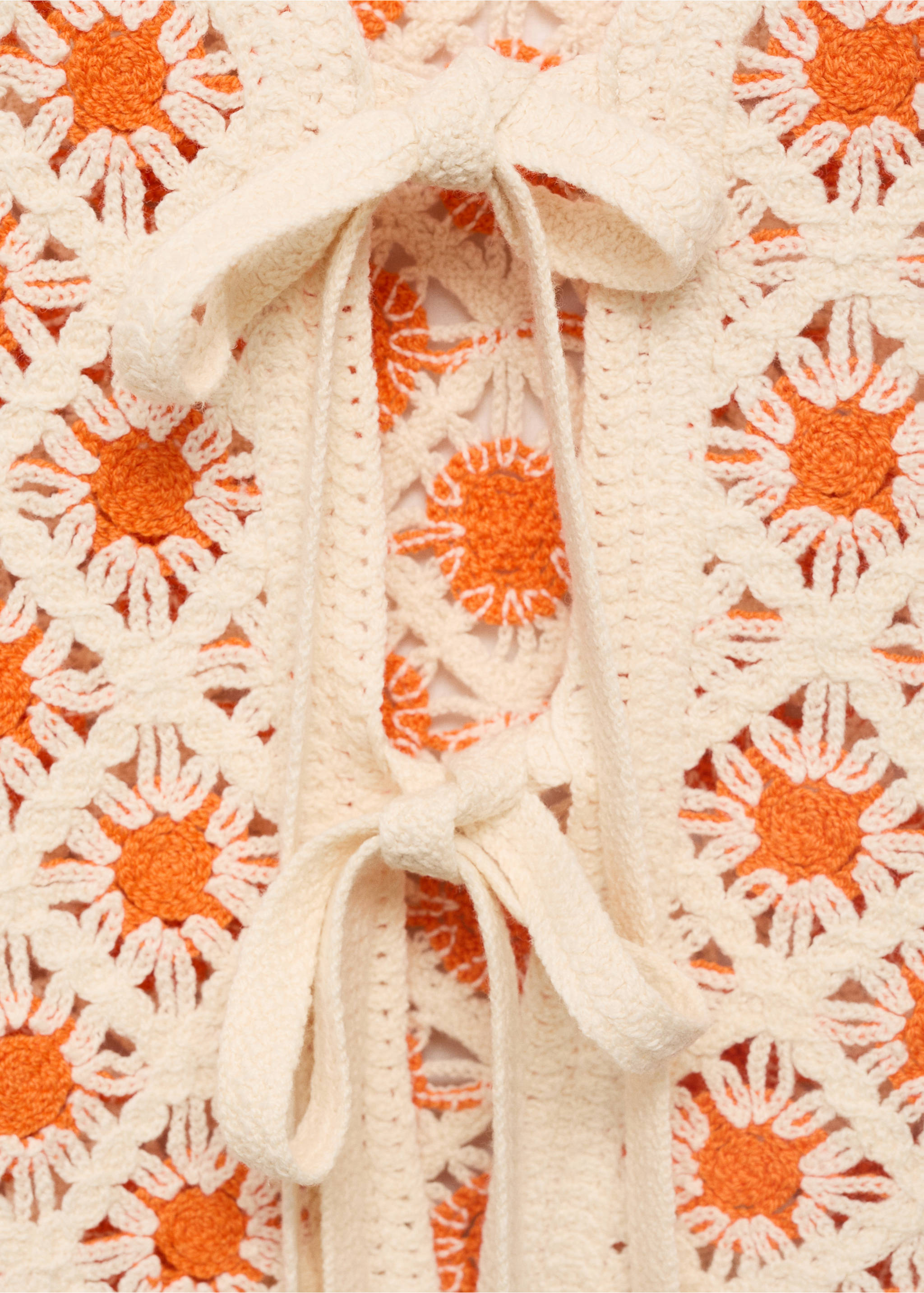 Top crochet lazos - Detalle del artículo 8, Naranja. Ref: 17021238-00.