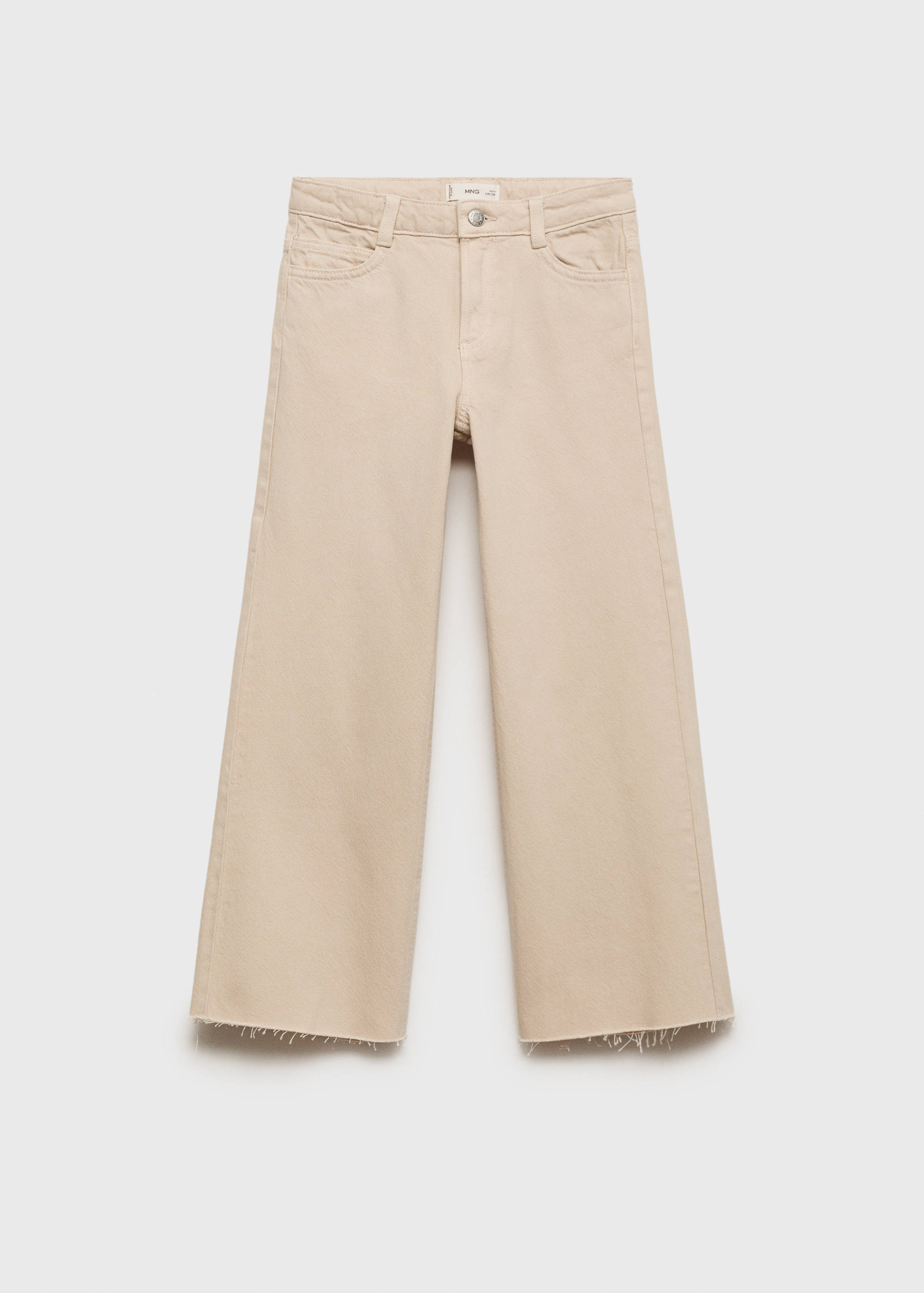 Wideleg low frayed hem jeans - Article without model