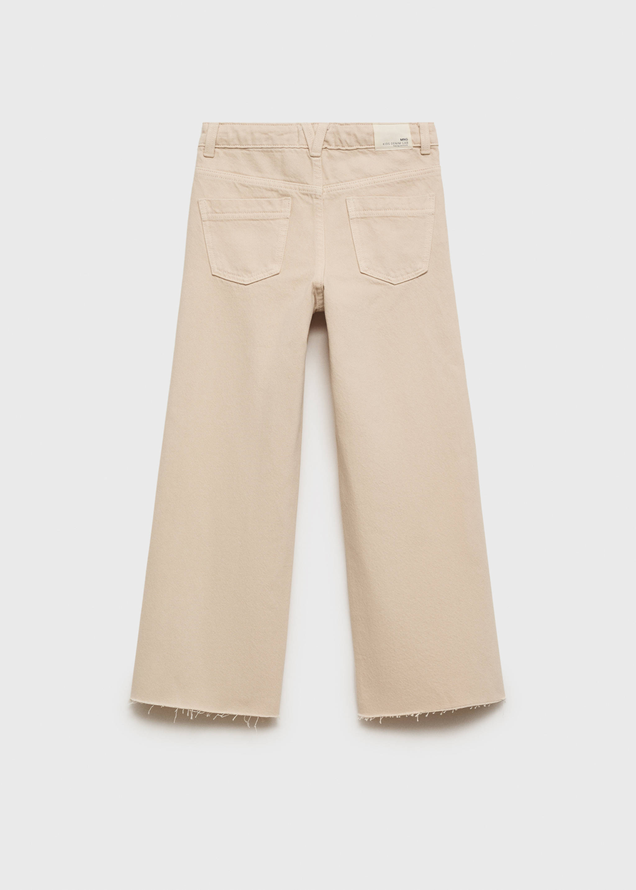 Wideleg low frayed hem jeans - Reverse of the article