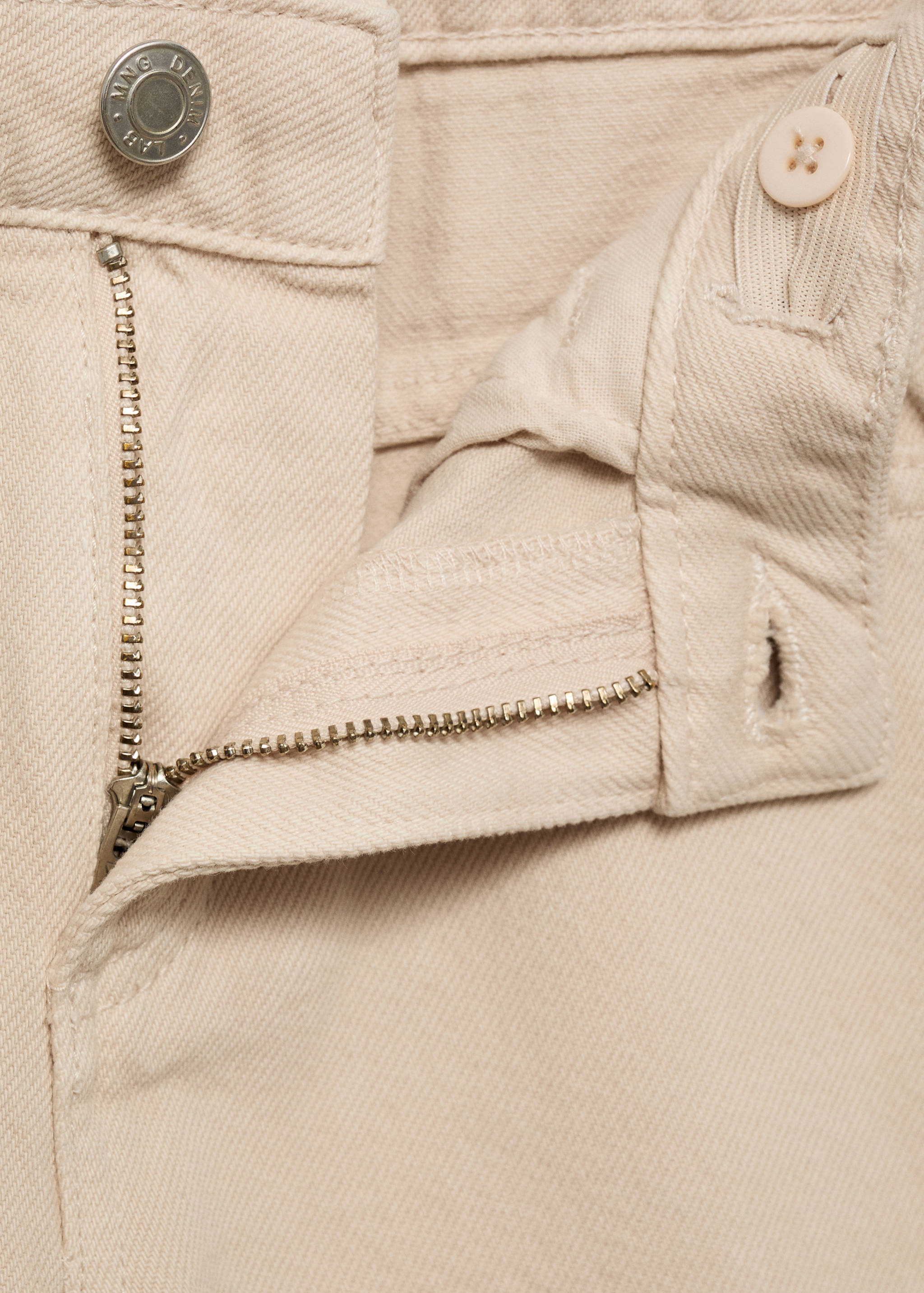 Wideleg low frayed hem jeans - Details of the article 8