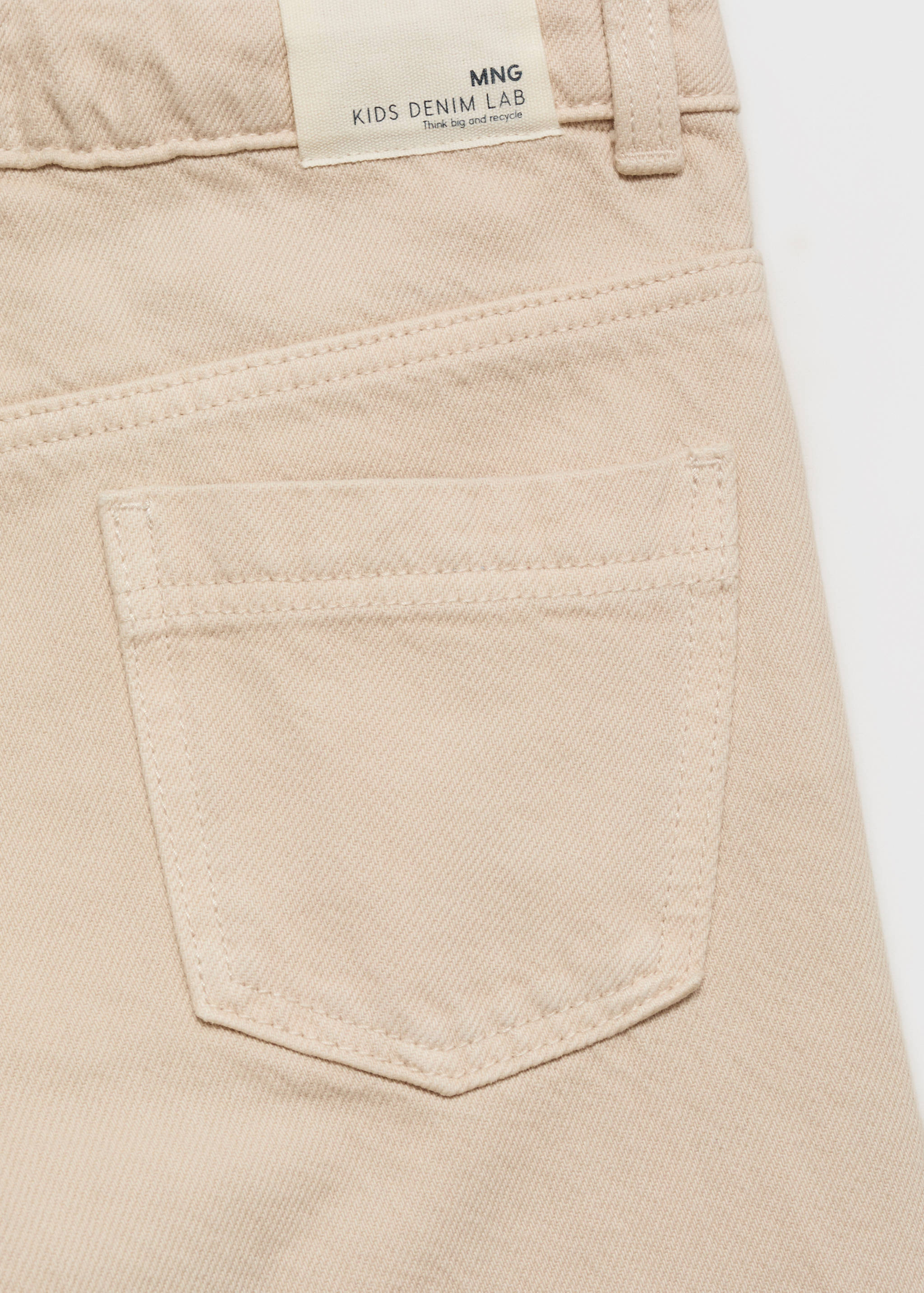 Wideleg low frayed hem jeans - Details of the article 0