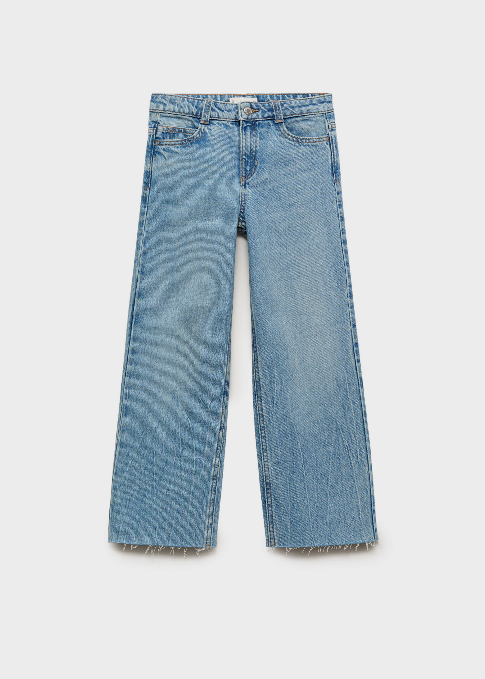 Wideleg low frayed hem jeans - Article without model