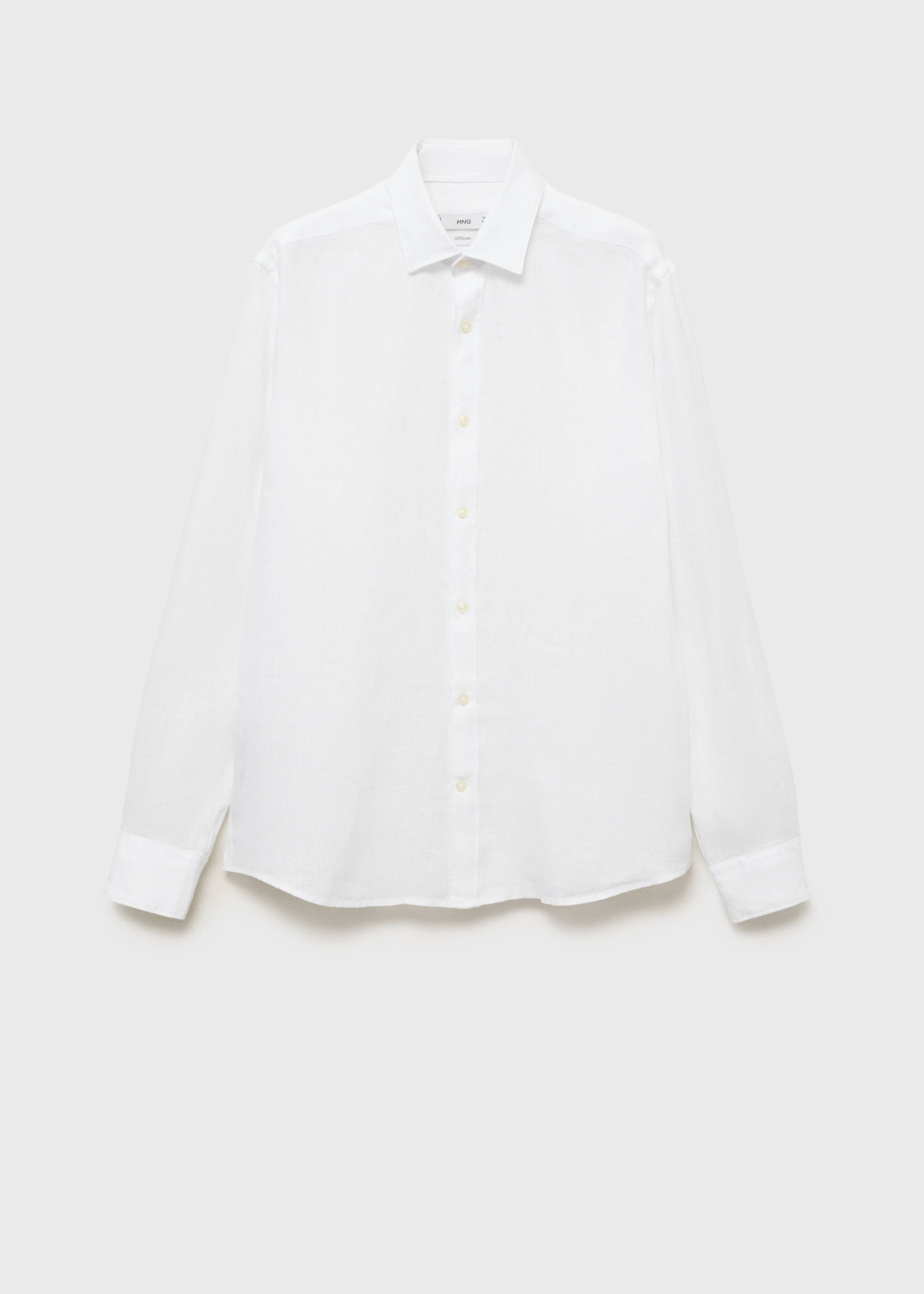 100% linen regular-fit shirt - Article without model