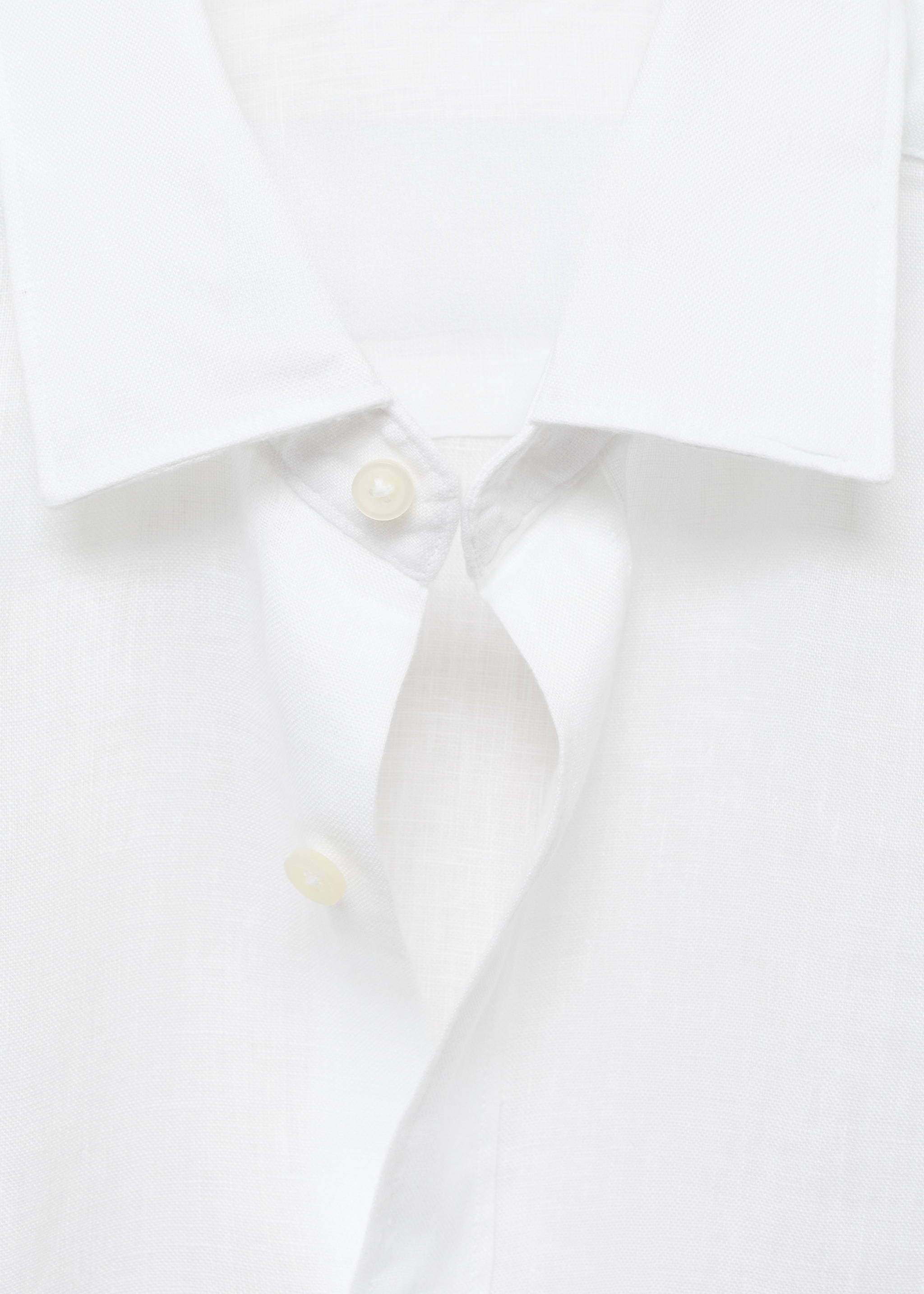 100% linen regular-fit shirt - Details of the article 8