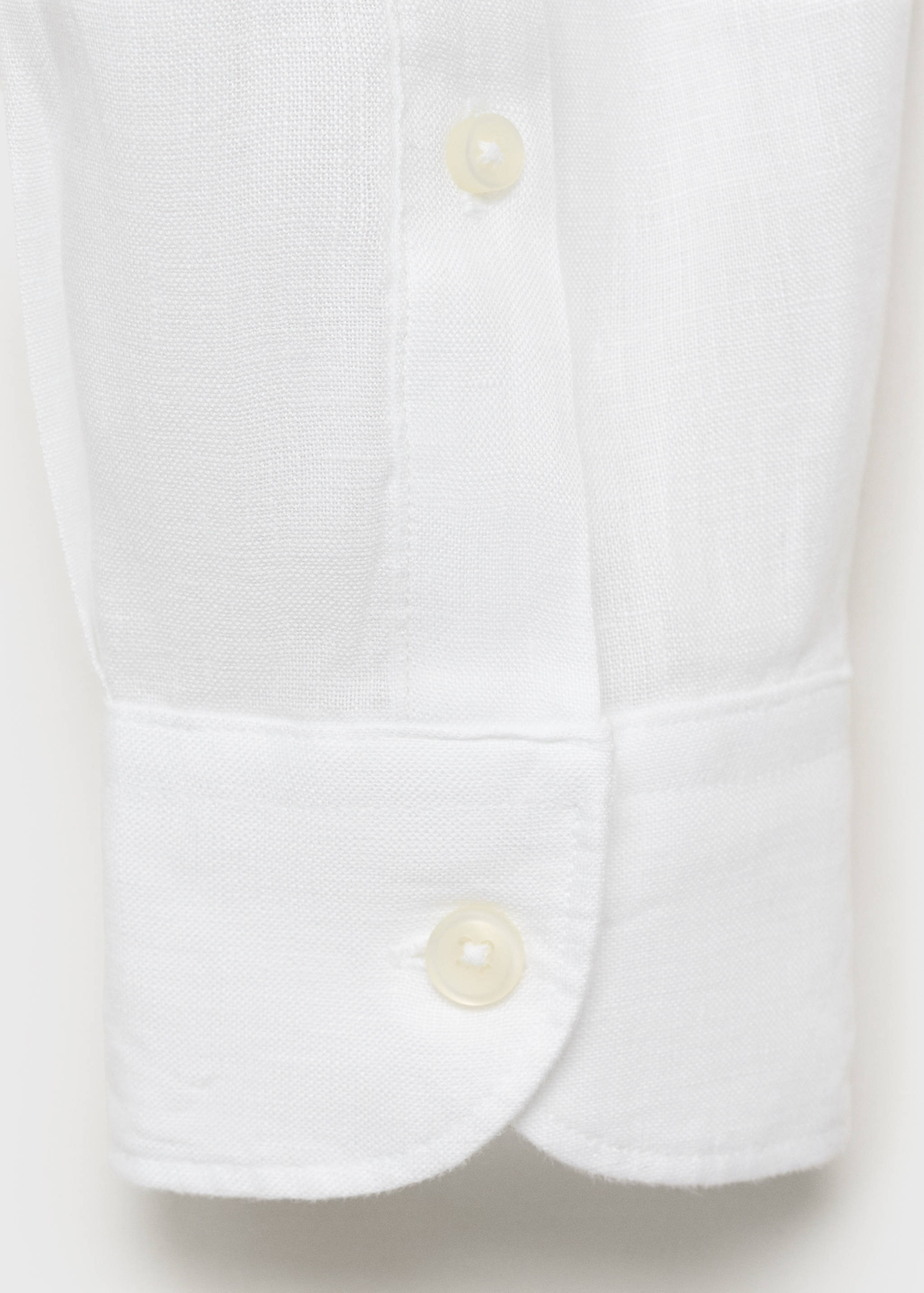 100% linen regular-fit shirt - Details of the article 0