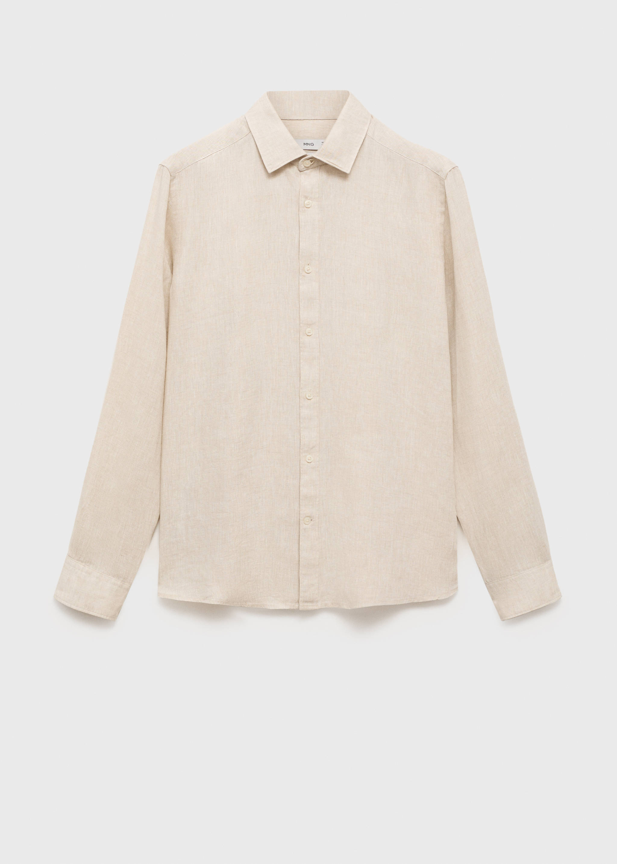 100% linen regular-fit shirt - Article without model