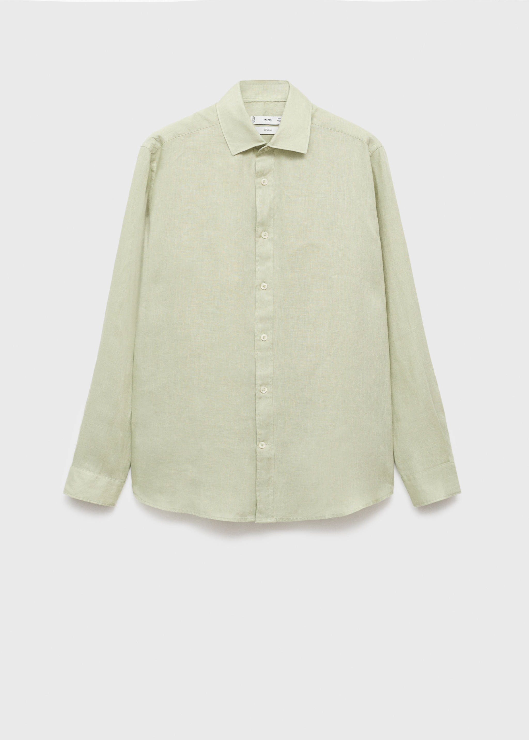 100% linen regular-fit shirt - Article without model