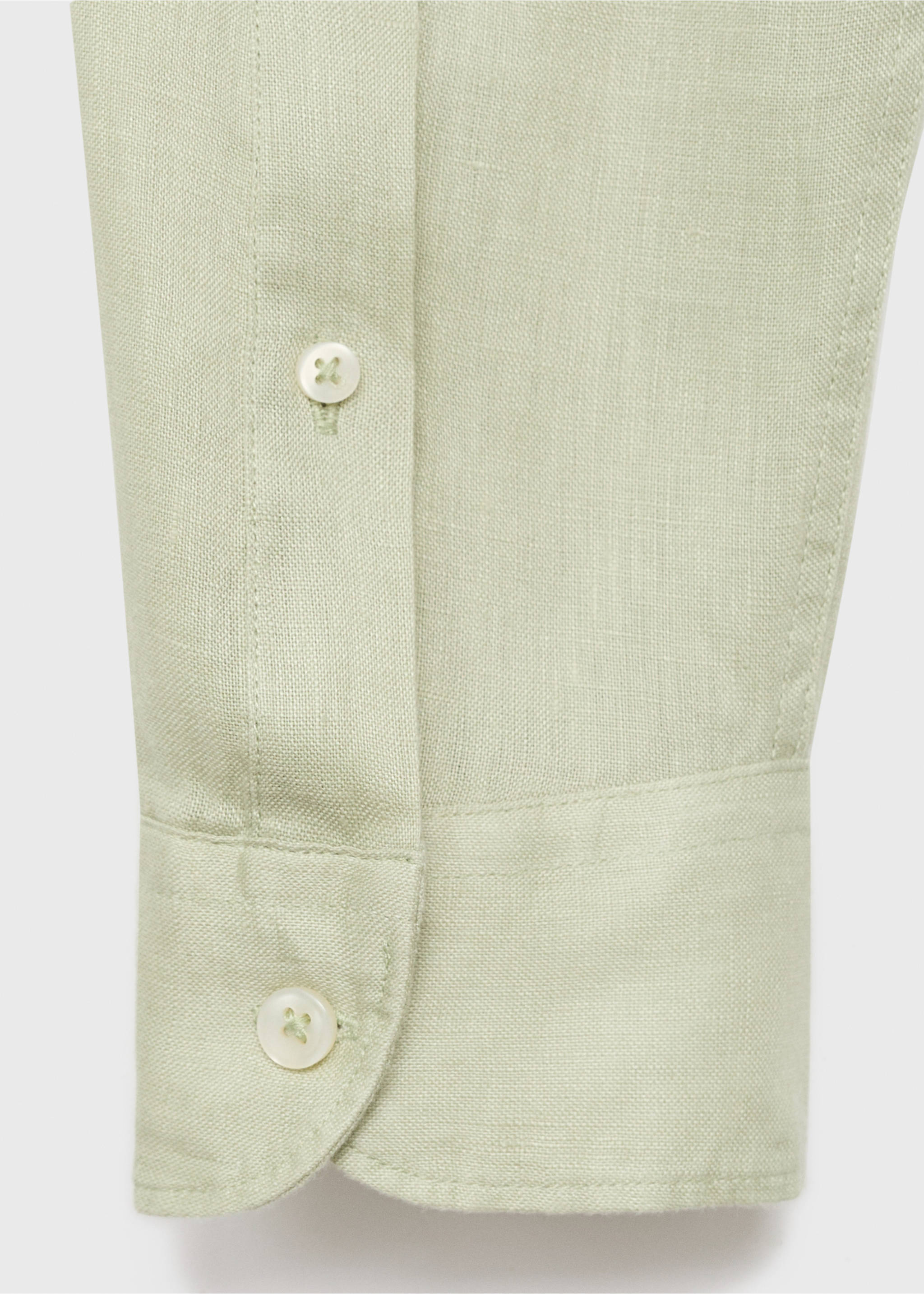 Chemise 100 % lin regular-fit - Détail de l'article 0, Vert pastel. Ref: 17021250-00.