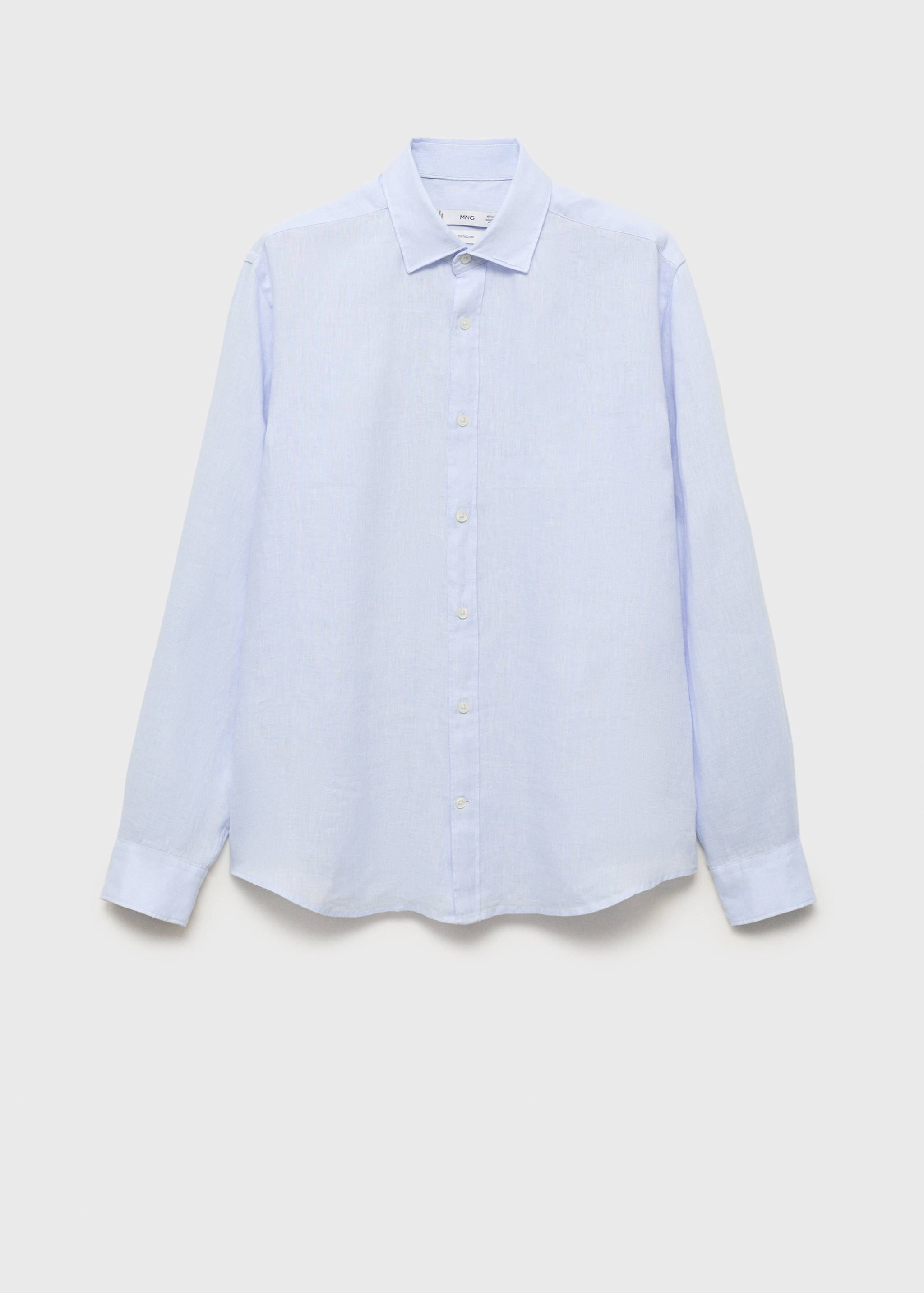 100% linen regular-fit shirt - Article without model