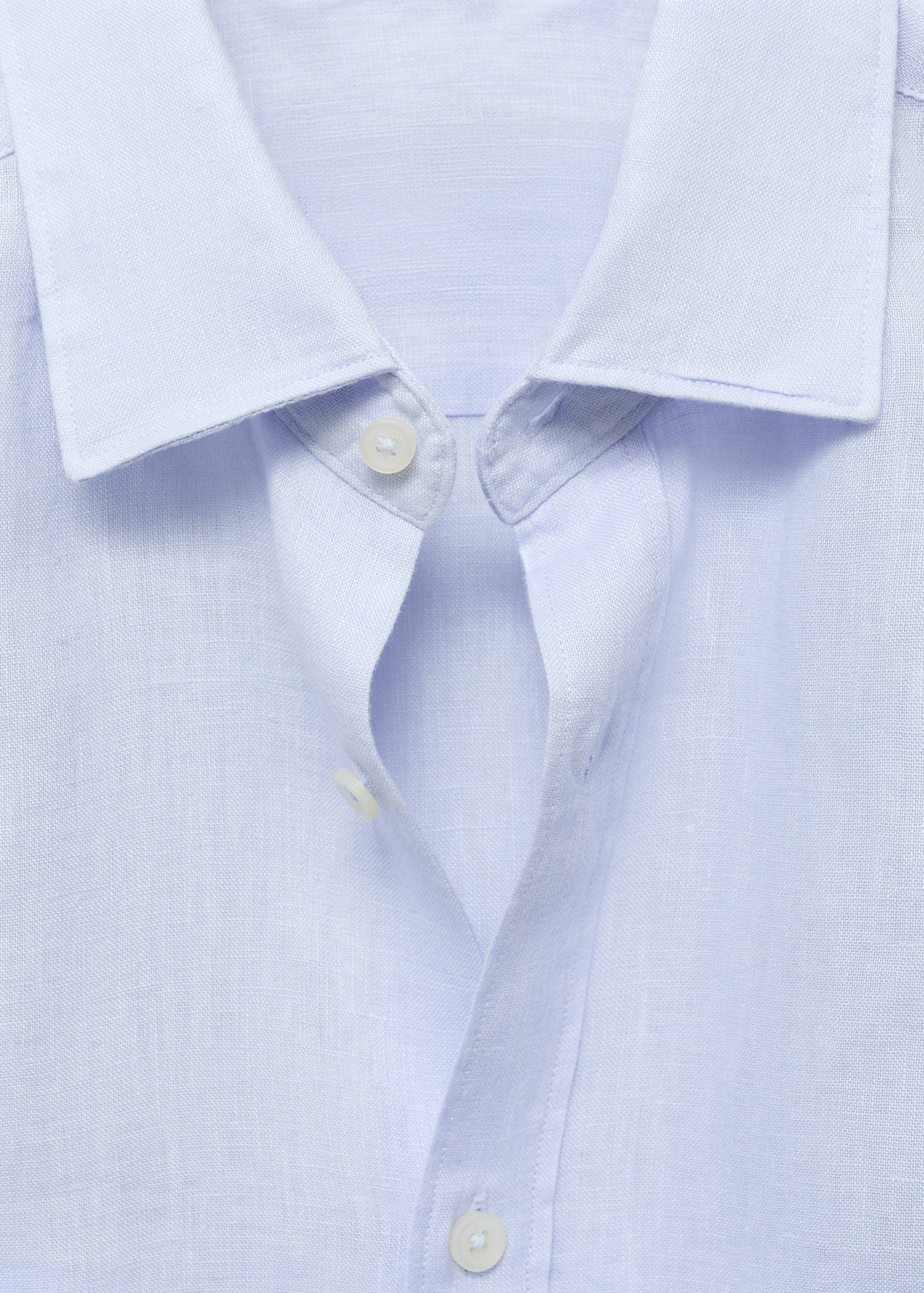 100% linen regular-fit shirt - Details of the article 8