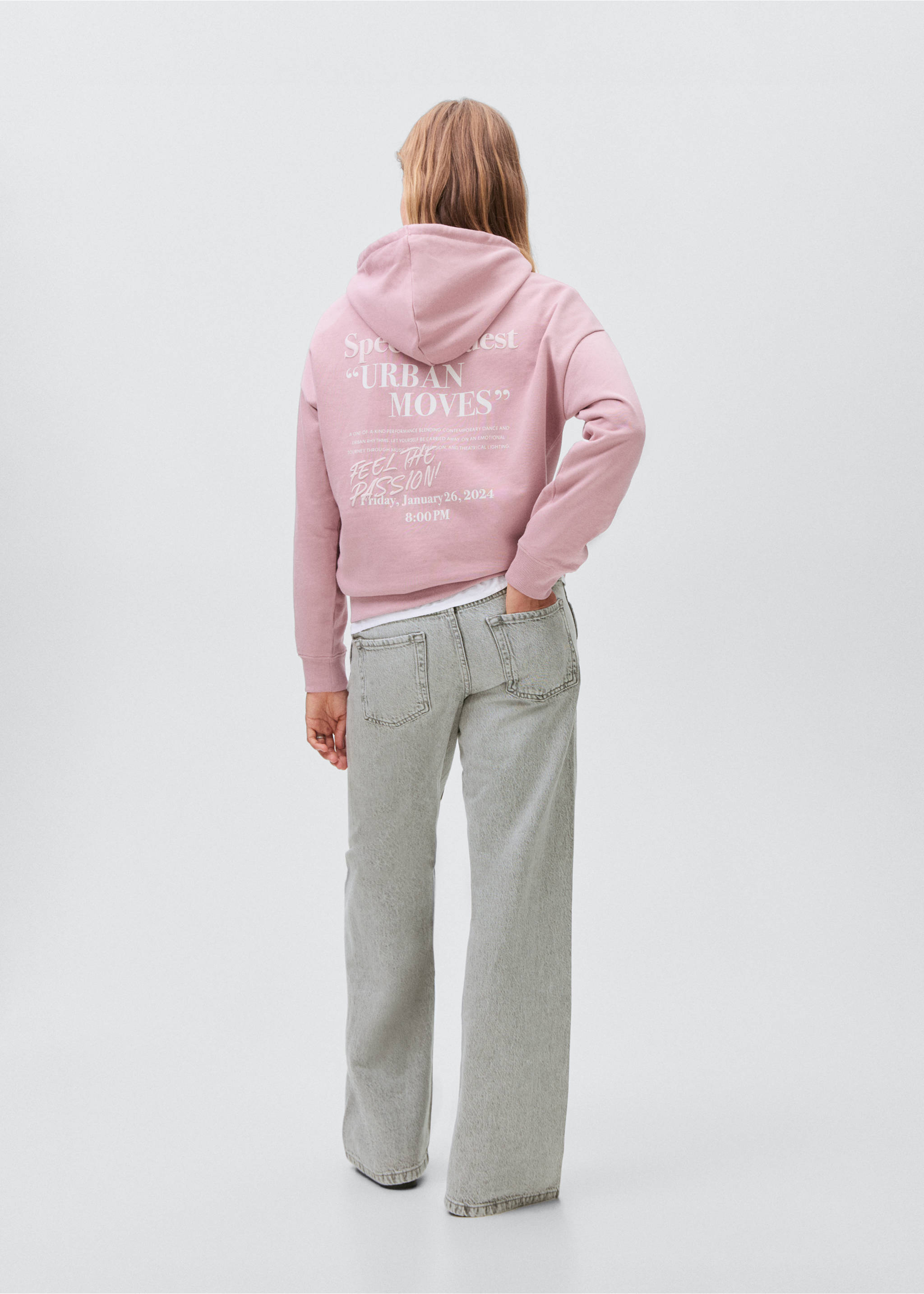 Τζιν low waist wideleg - Πίσω όψη προϊόντος, Γκρι Ντένιμ. Ref: 17021251-00.