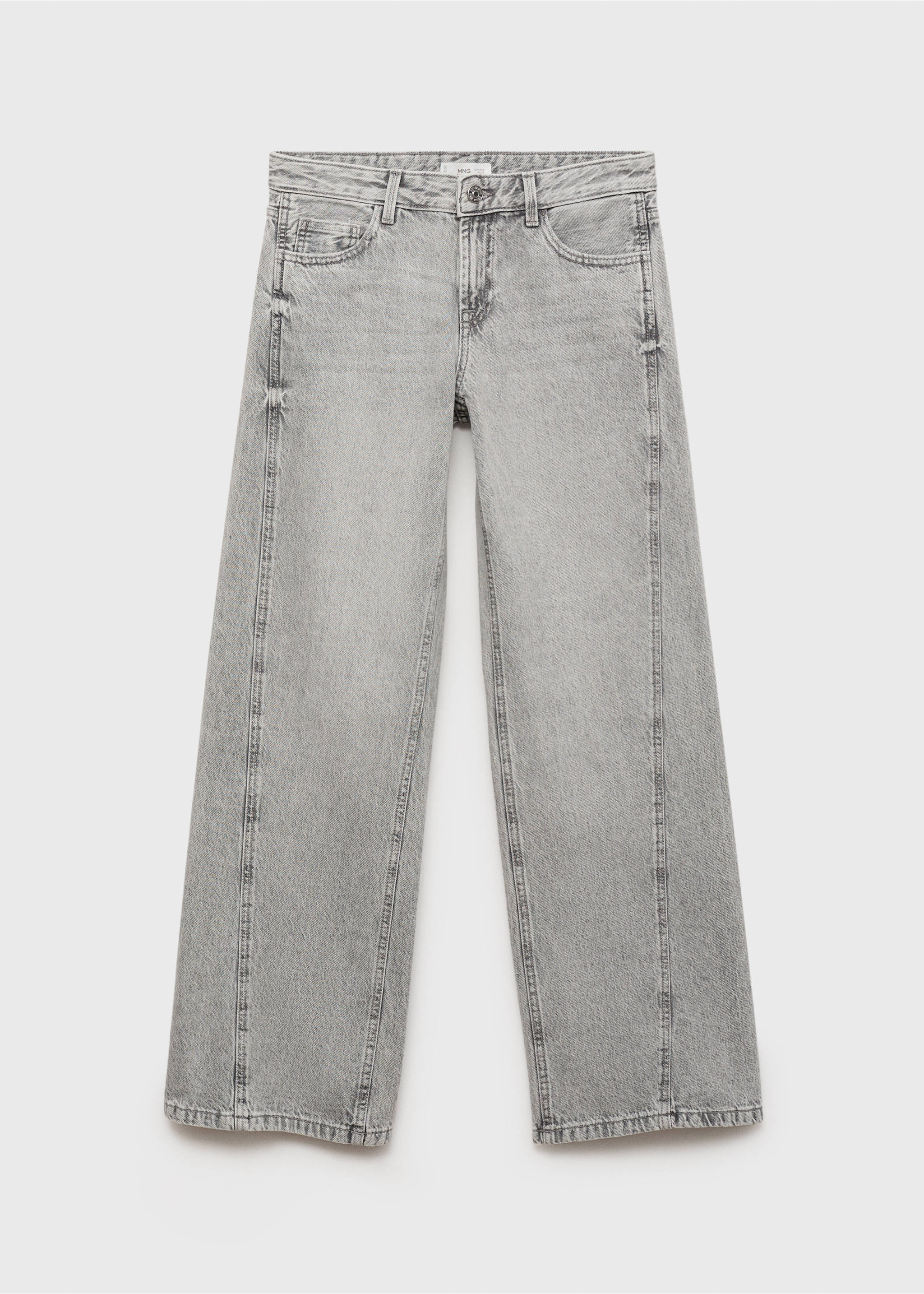 Τζιν low waist wideleg - Προϊόν χωρίς μοντέλο, Γκρι Ντένιμ. Ref: 17021251-00.