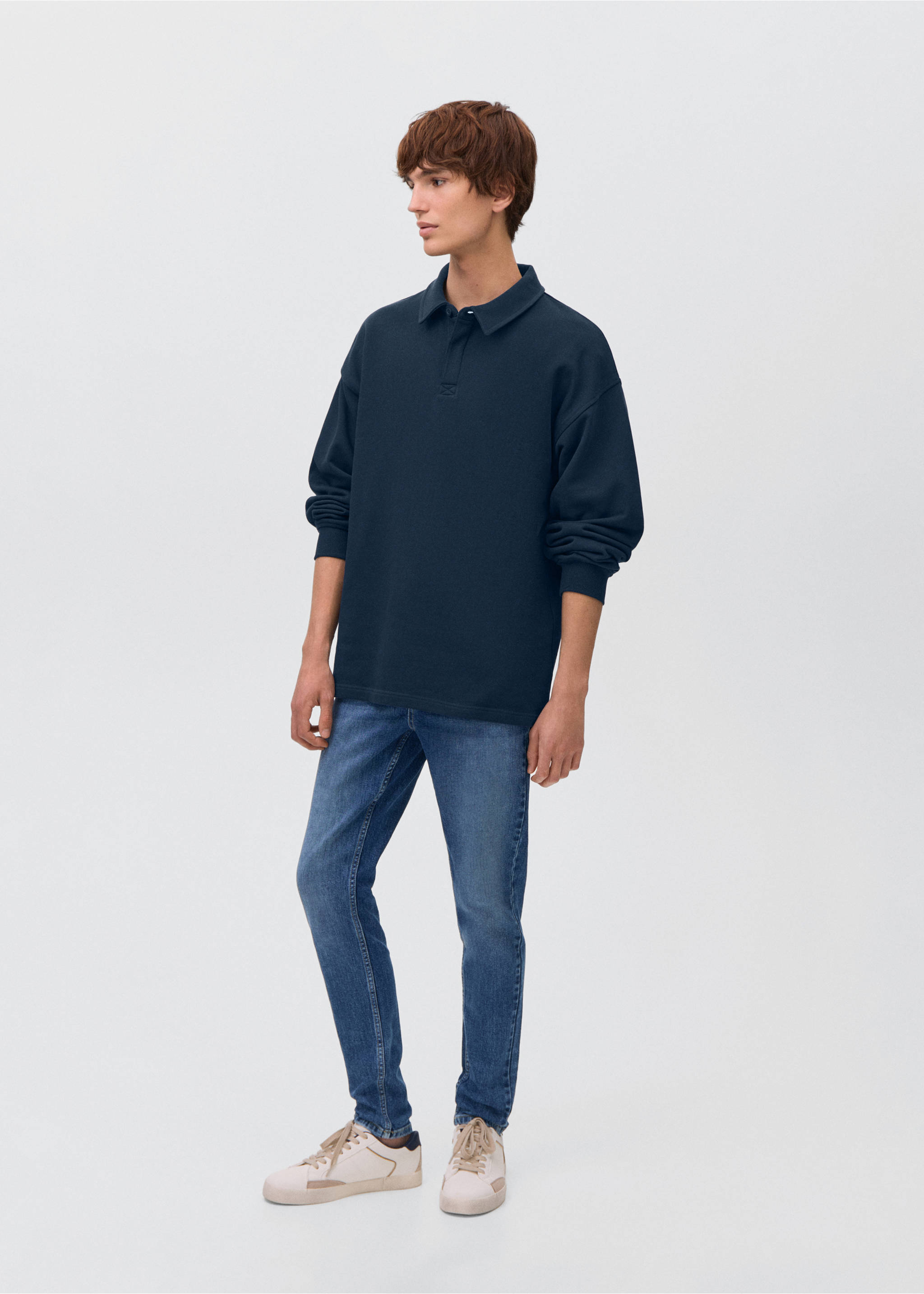 Skinny-fit jeans - General plane, Medium Blue. Ref: 17021256-00.