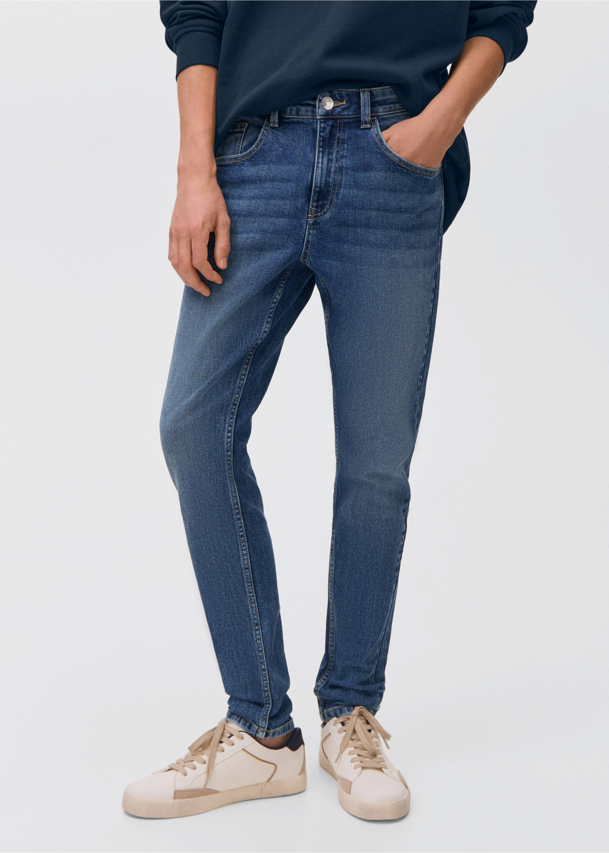 Skinny-fit jeans - Medium plane, Medium Blue. Ref: 17021256-00.
