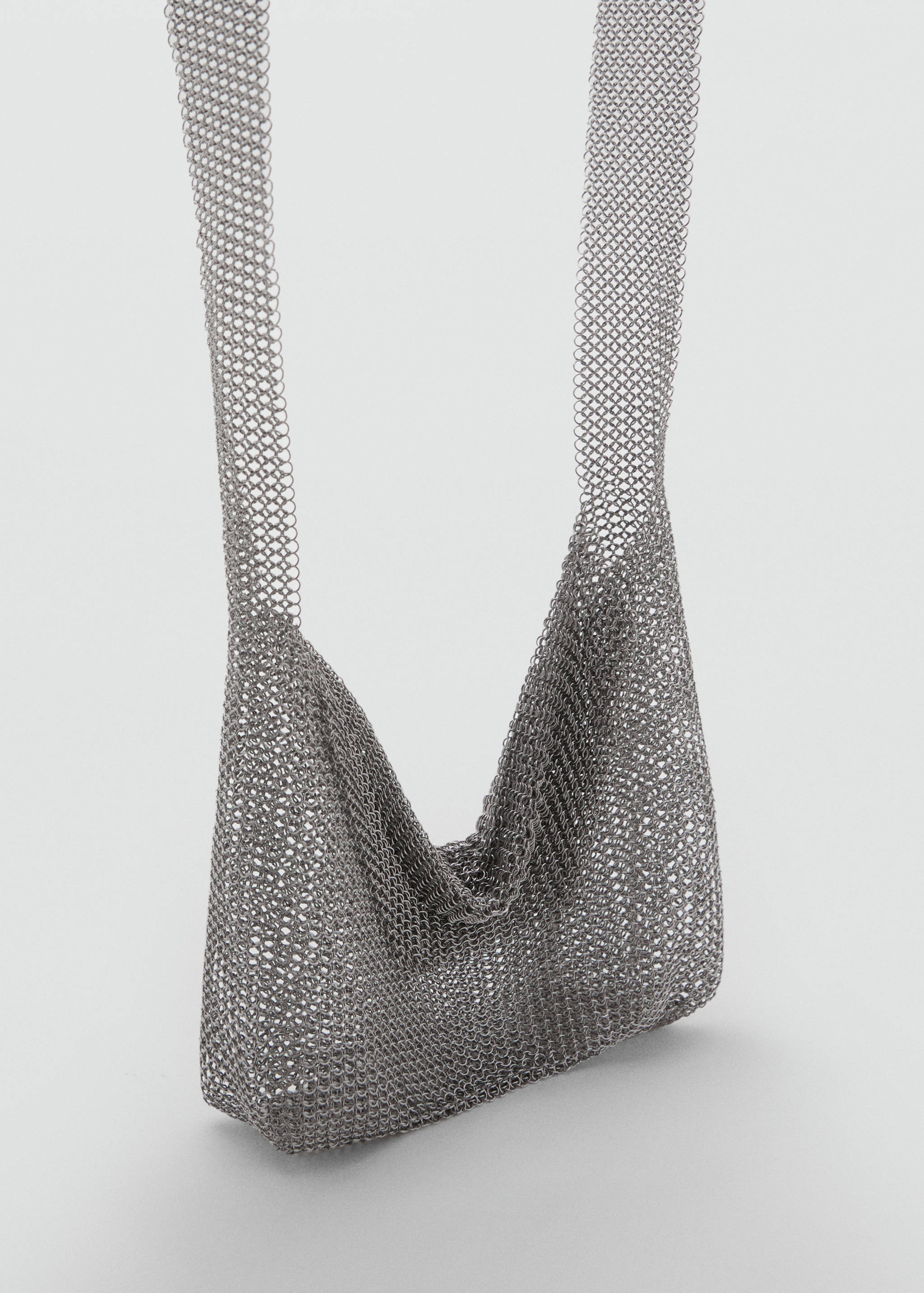 Metal mesh shoulder bag - Medium plane