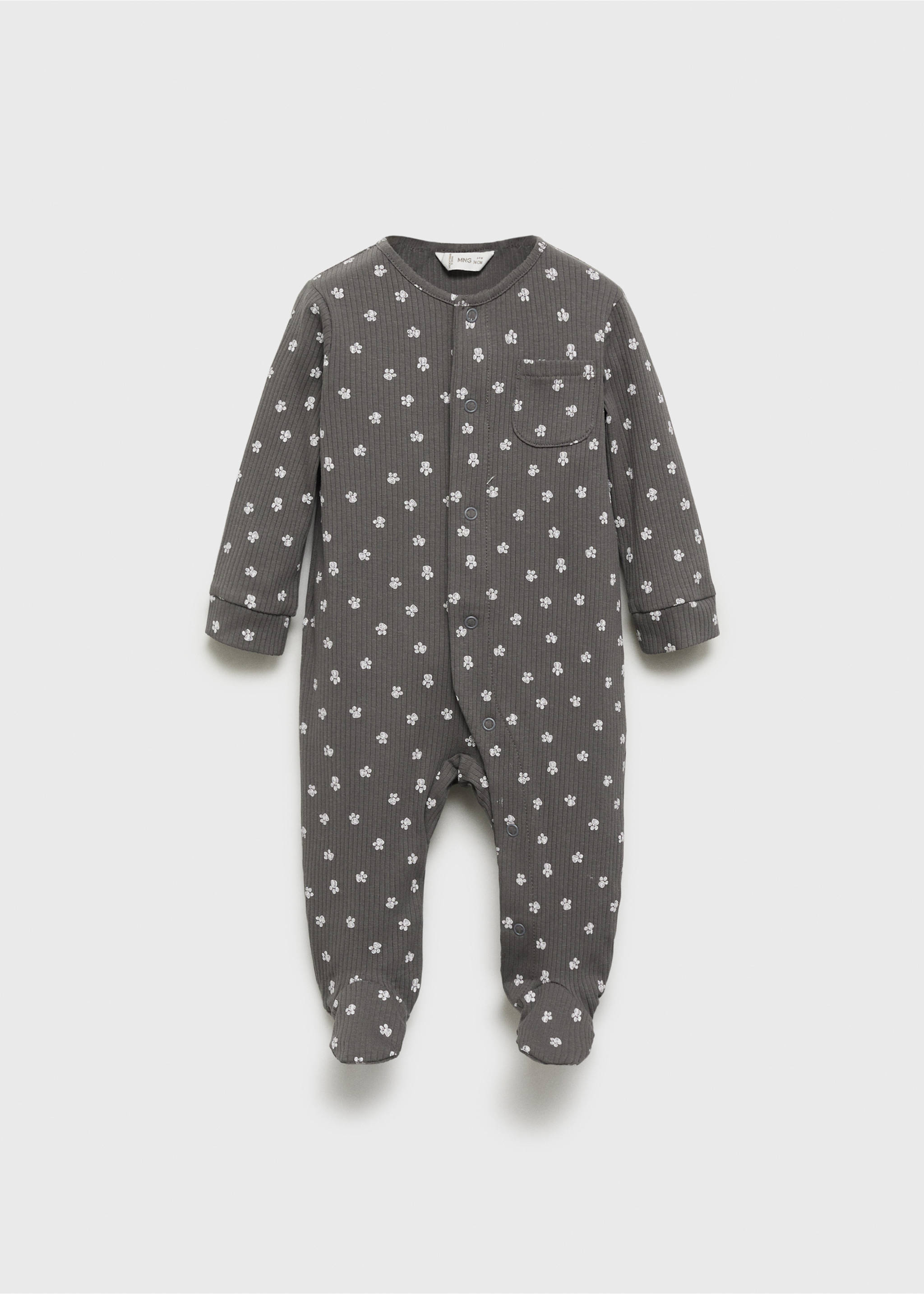 Pyjama body imprimé - Article sans modèle, Gris anthracite. Ref: 17021258-00.