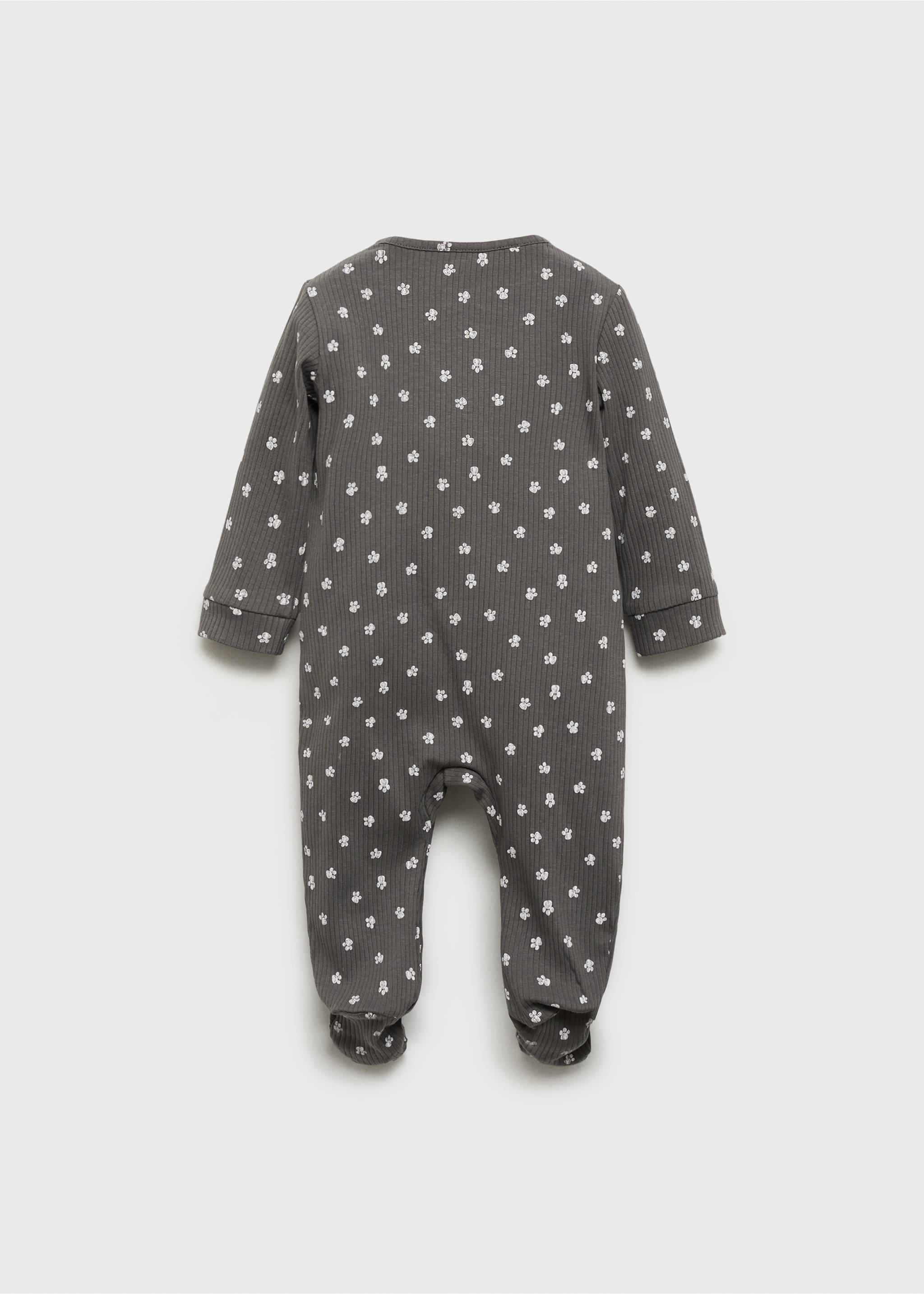 Pyjama body imprimé - Verso de l’article, Gris anthracite. Ref: 17021258-00.