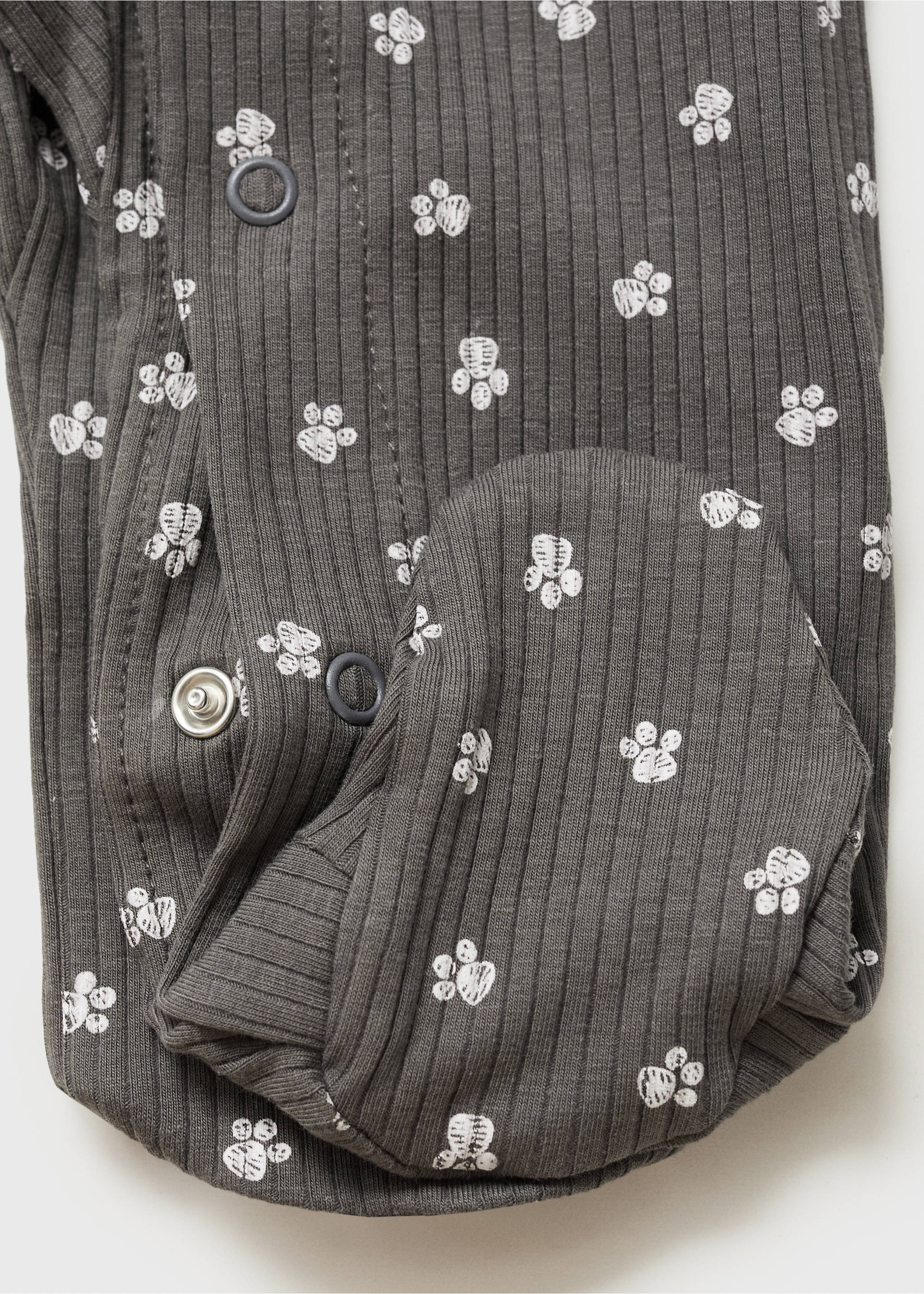 Pyjama body imprimé - Détail de l'article 0, Gris anthracite. Ref: 17021258-00.