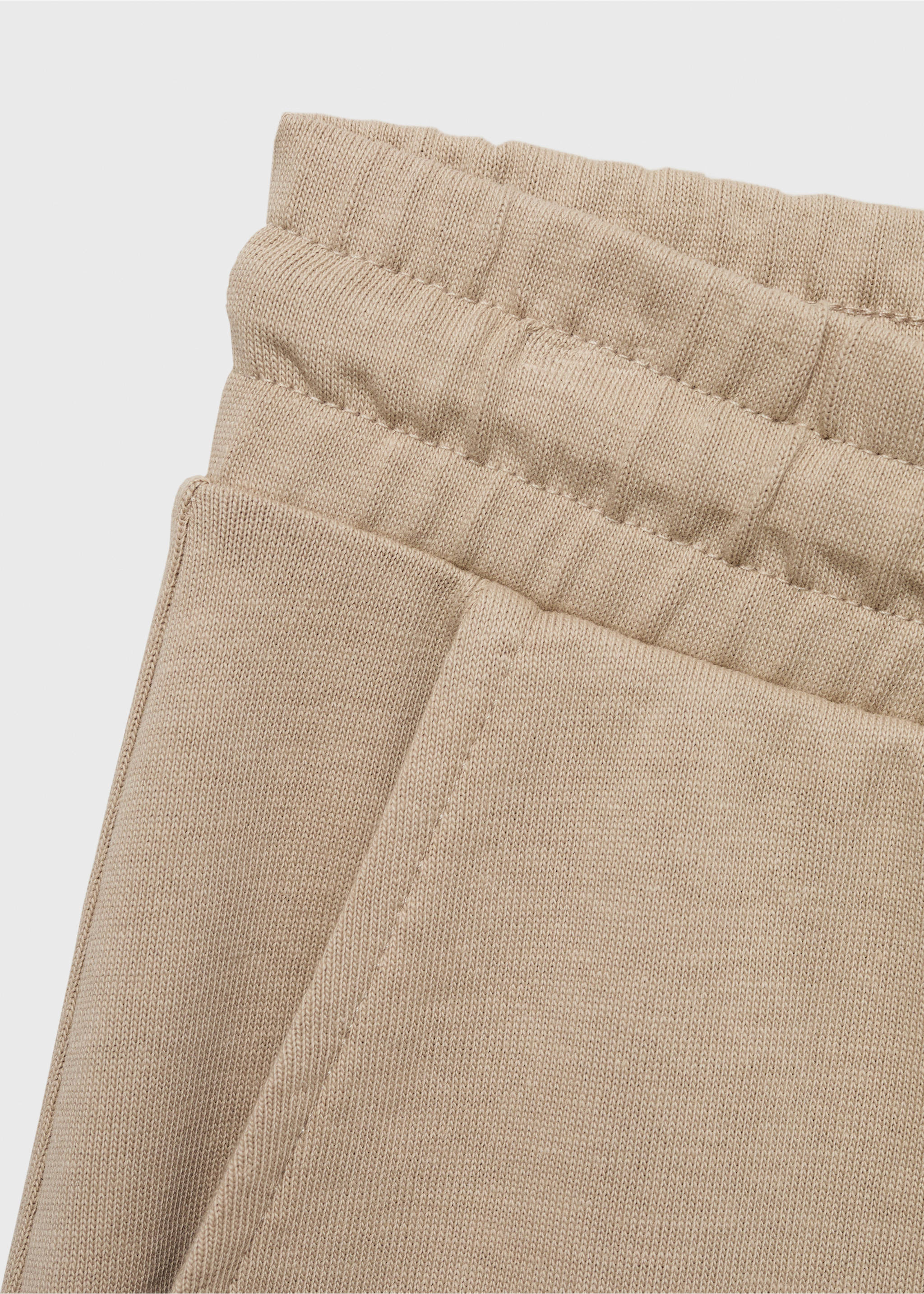 100% cotton bermuda shorts with drawstring - Details of the article 0, Ecru. Ref: 17021261-00.
