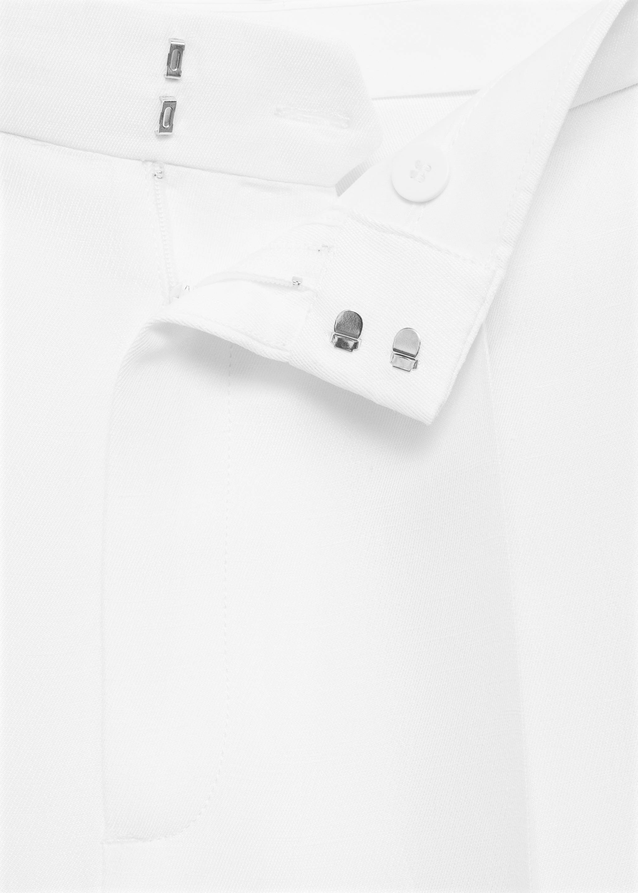 Linen-blend pleated trousers - Details of the article 8