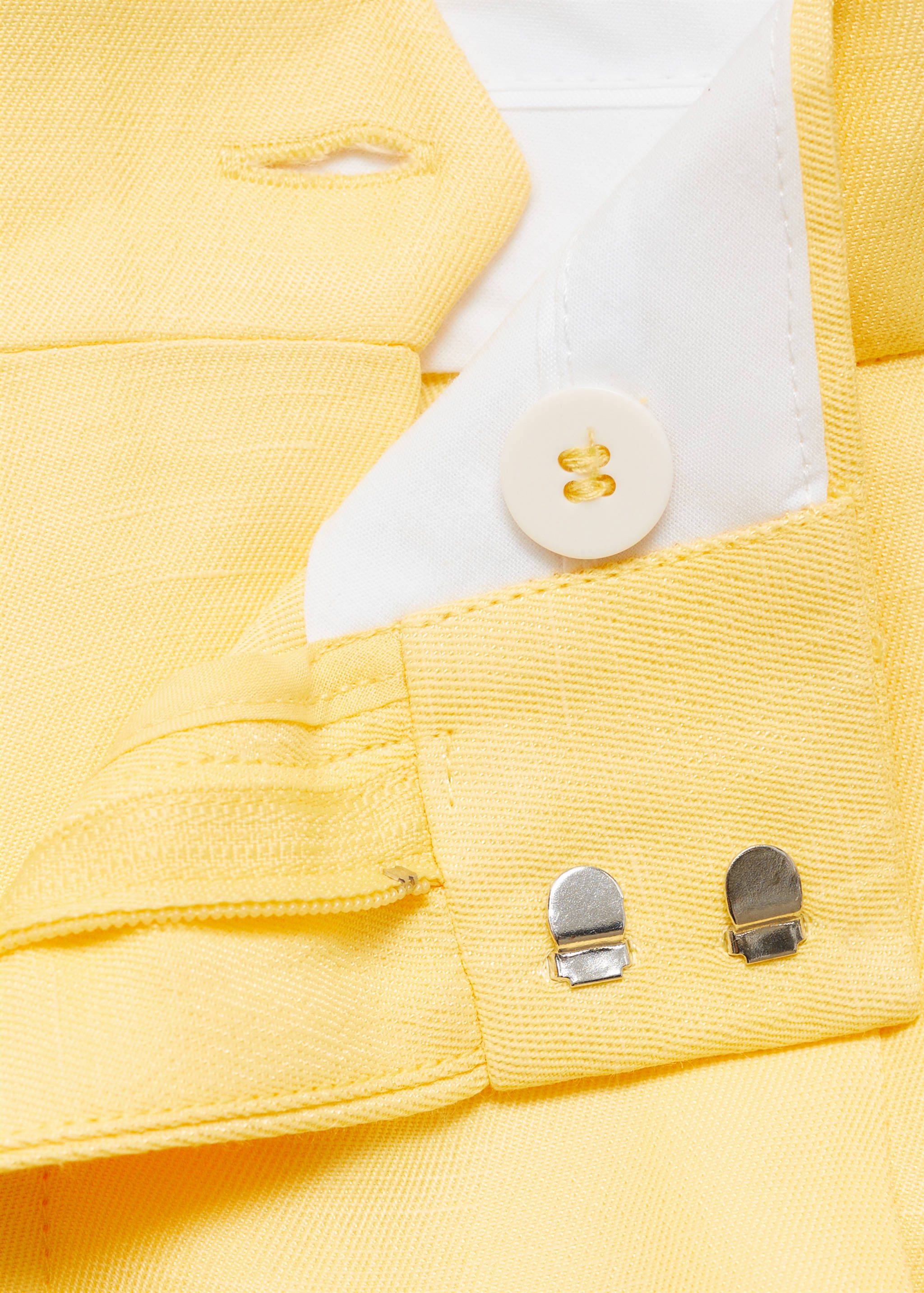 Linen-blend pleated trousers - Details of the article 8