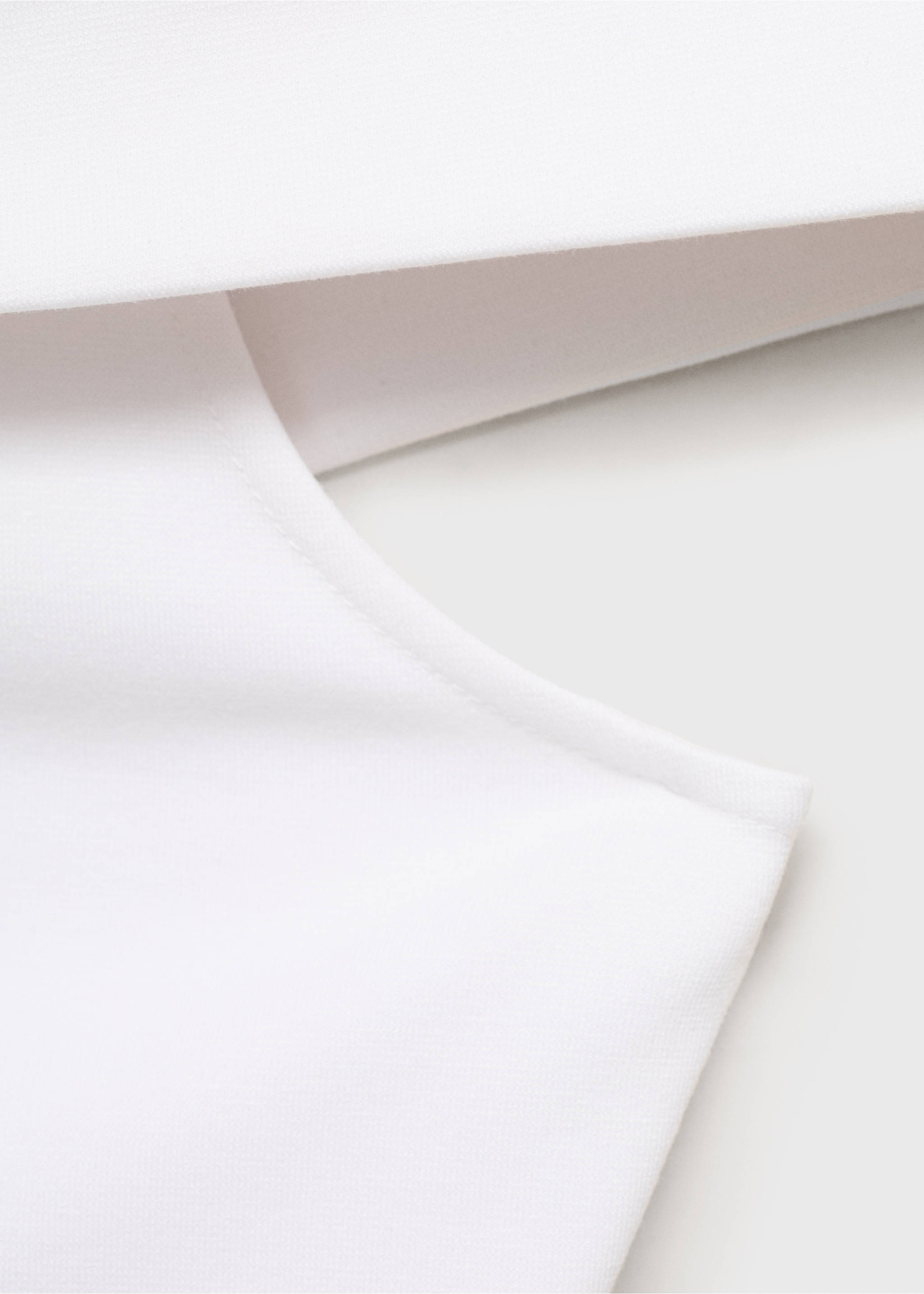 Strapless top - Details of the article 8, White. Ref: 17021272-00.