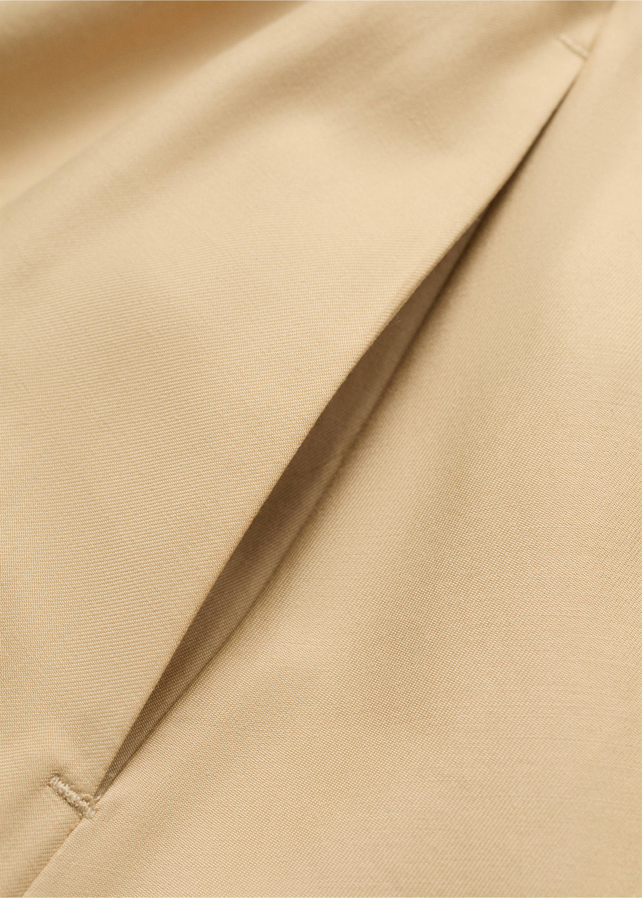 Flared cotton skirt - Details of the article 8, Beige. Ref: 17021275-00.