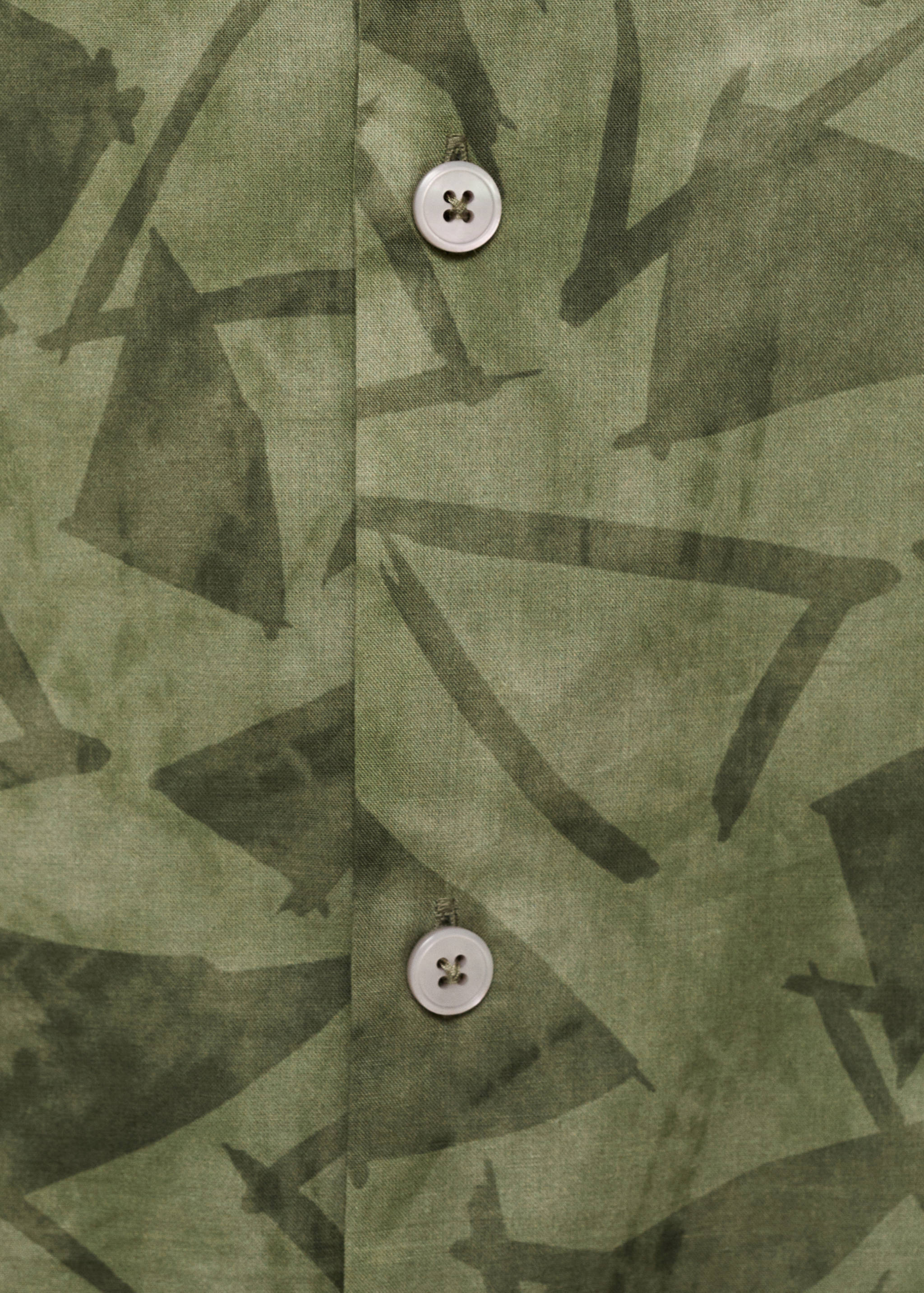 Camisa estampada coll bowling - Detall de l'article 0