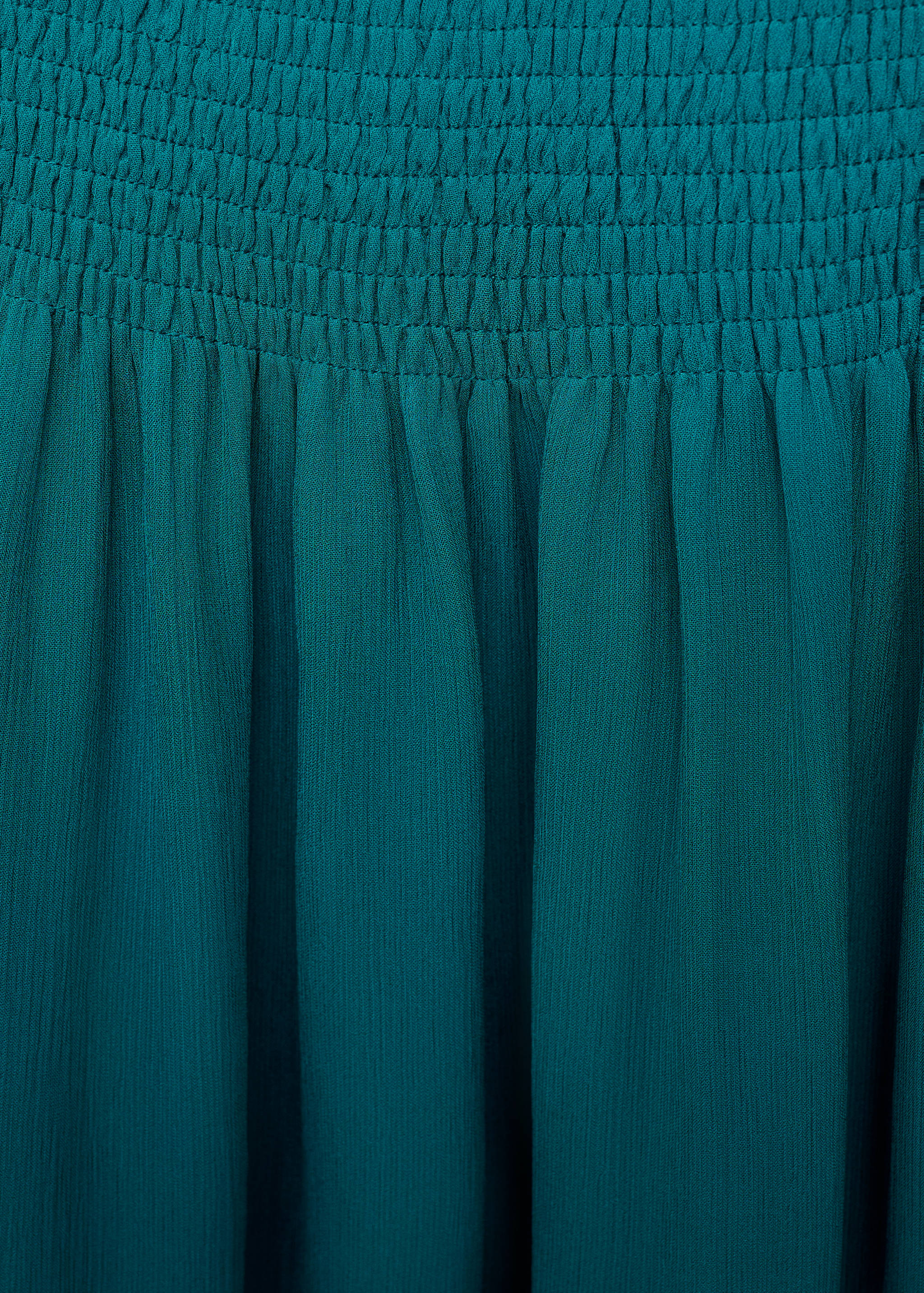 Asymmetrical dress with gathered body - Details of the article 0