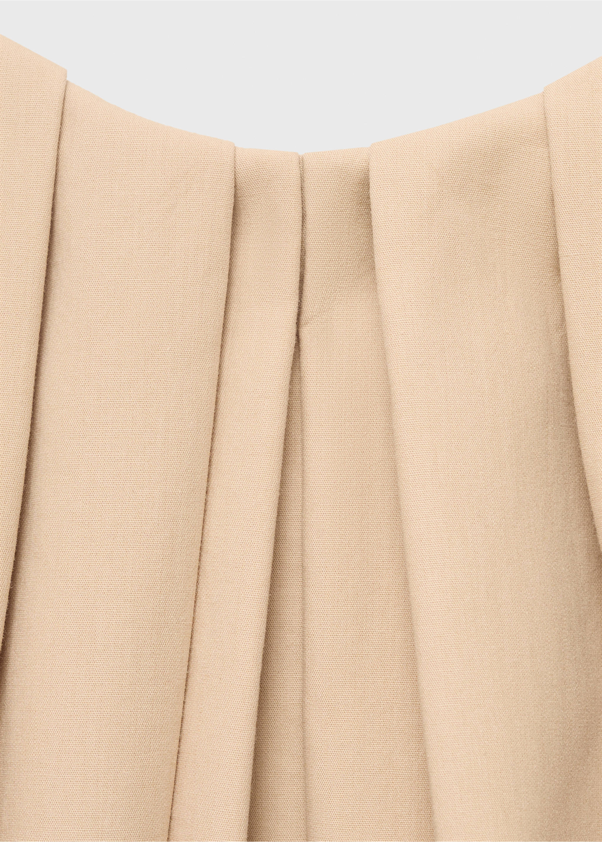 Long dress with sweetheart neckline - Details of the article 8, Medium Brown. Ref: 17021282-00.
