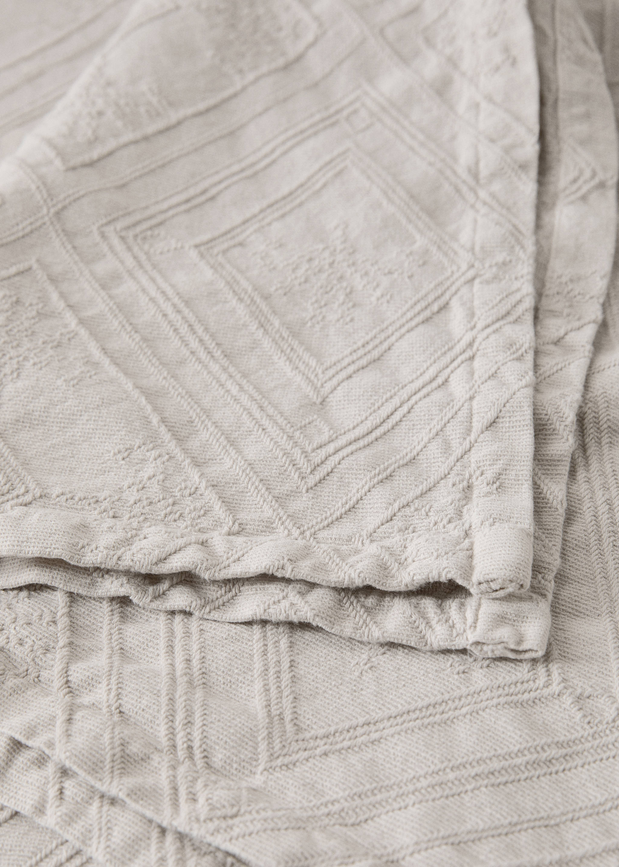 Cotton jacquard bedspread for 180/200 cm bed - Details of the article 2
