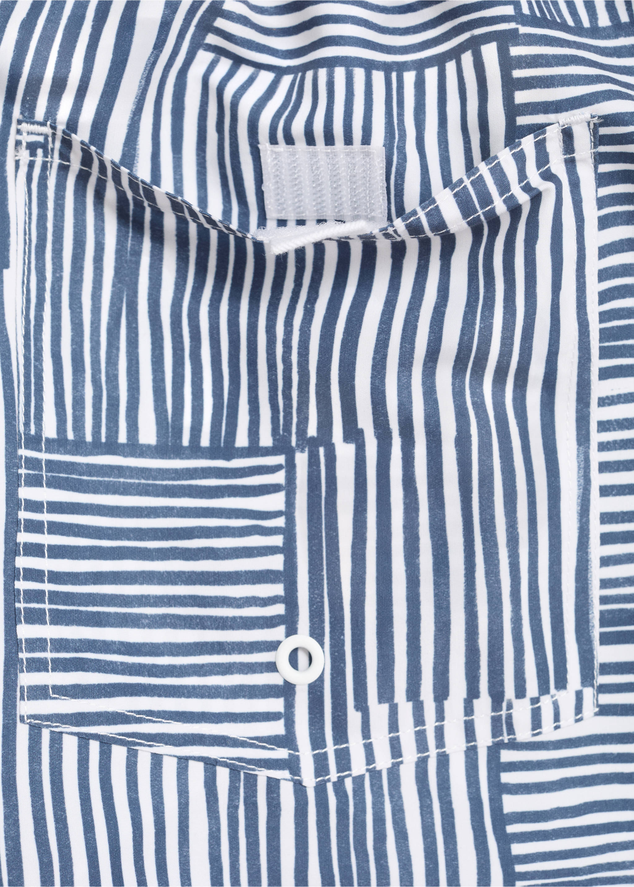 Multi-striped swimsuit - Details of the article 0, Blue. Ref: 17021285-00.