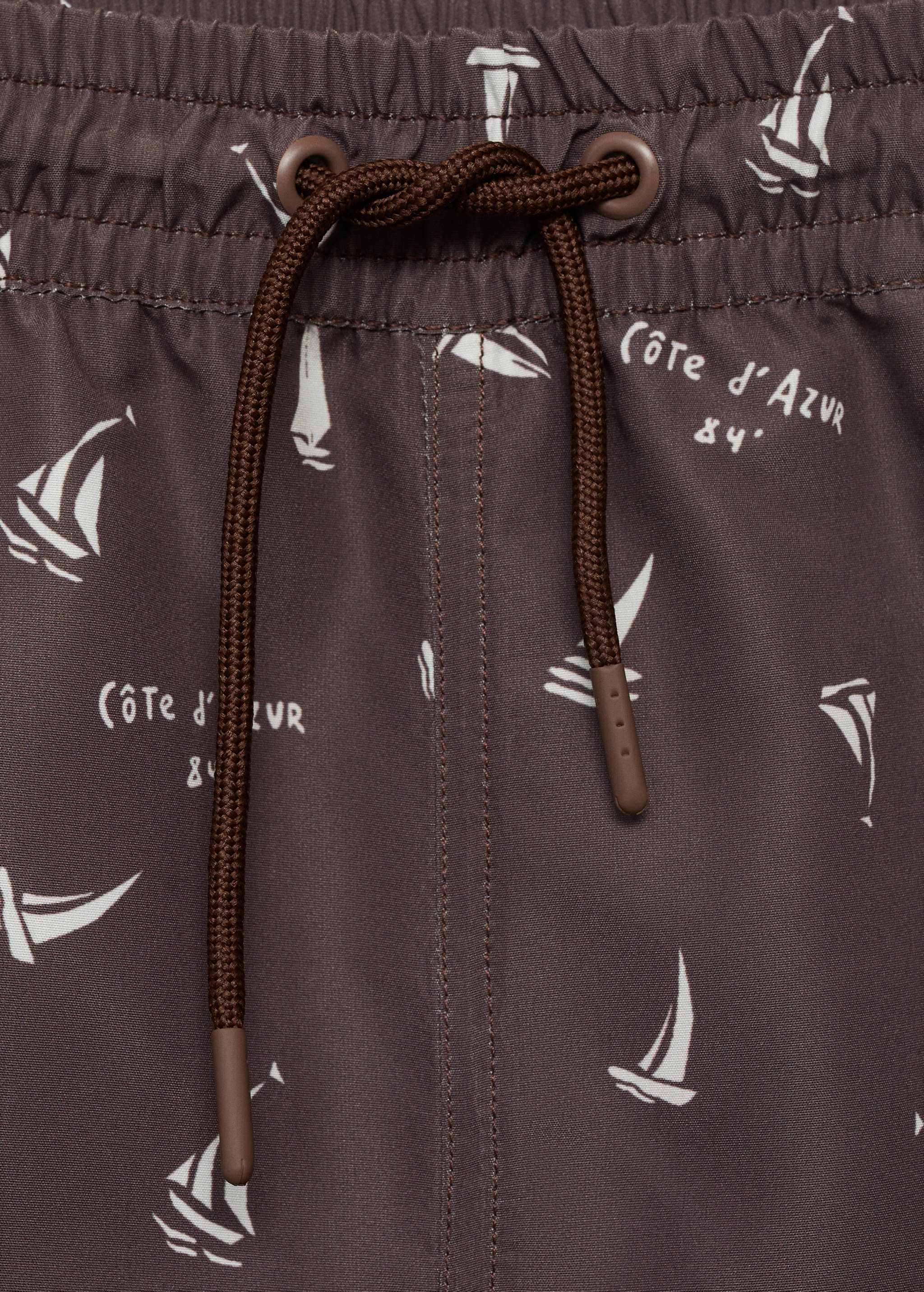 Swimsuit with sailboat print - Details of the article 8
