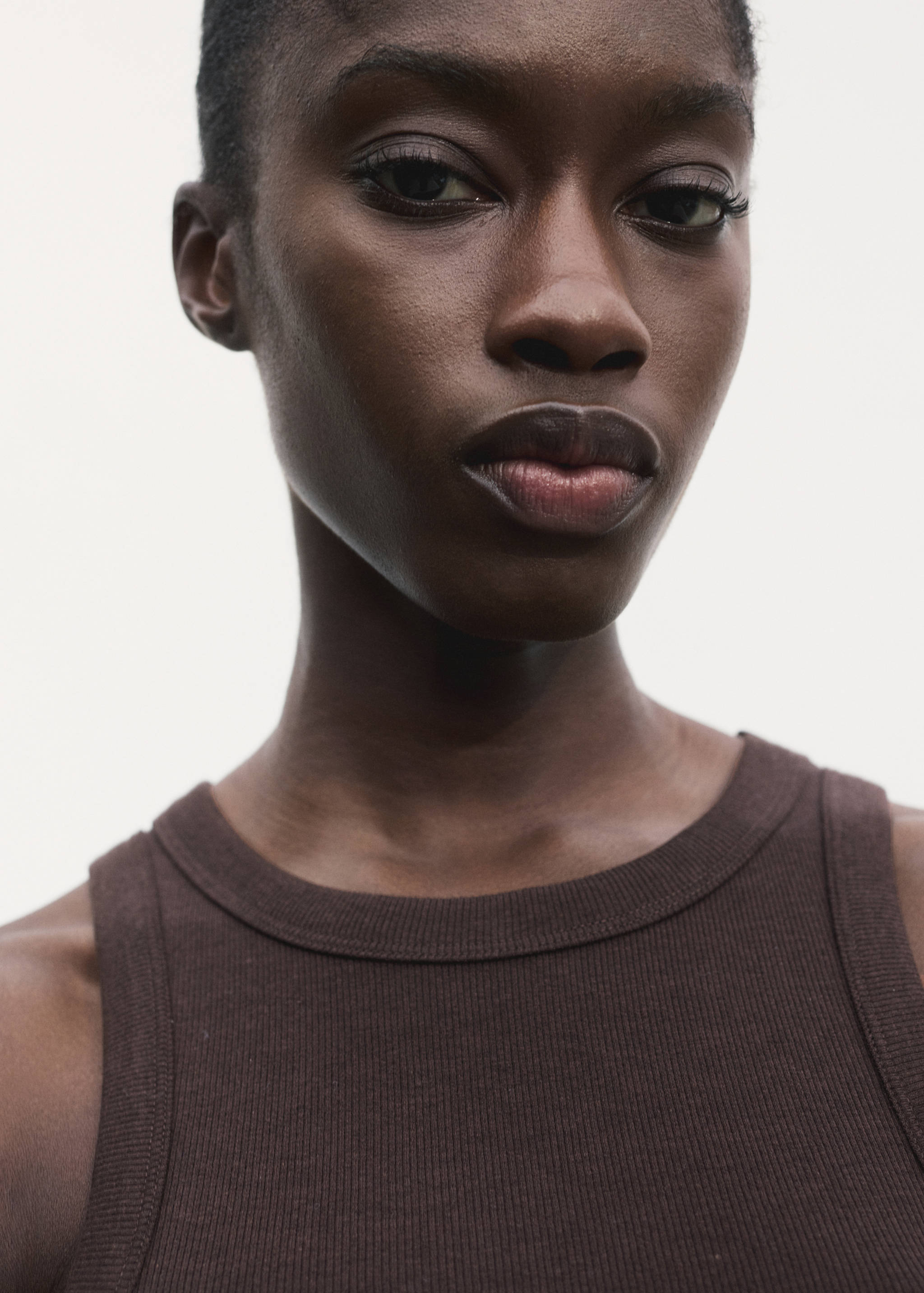 Ribbed cotton-blend top - Details of the article 6