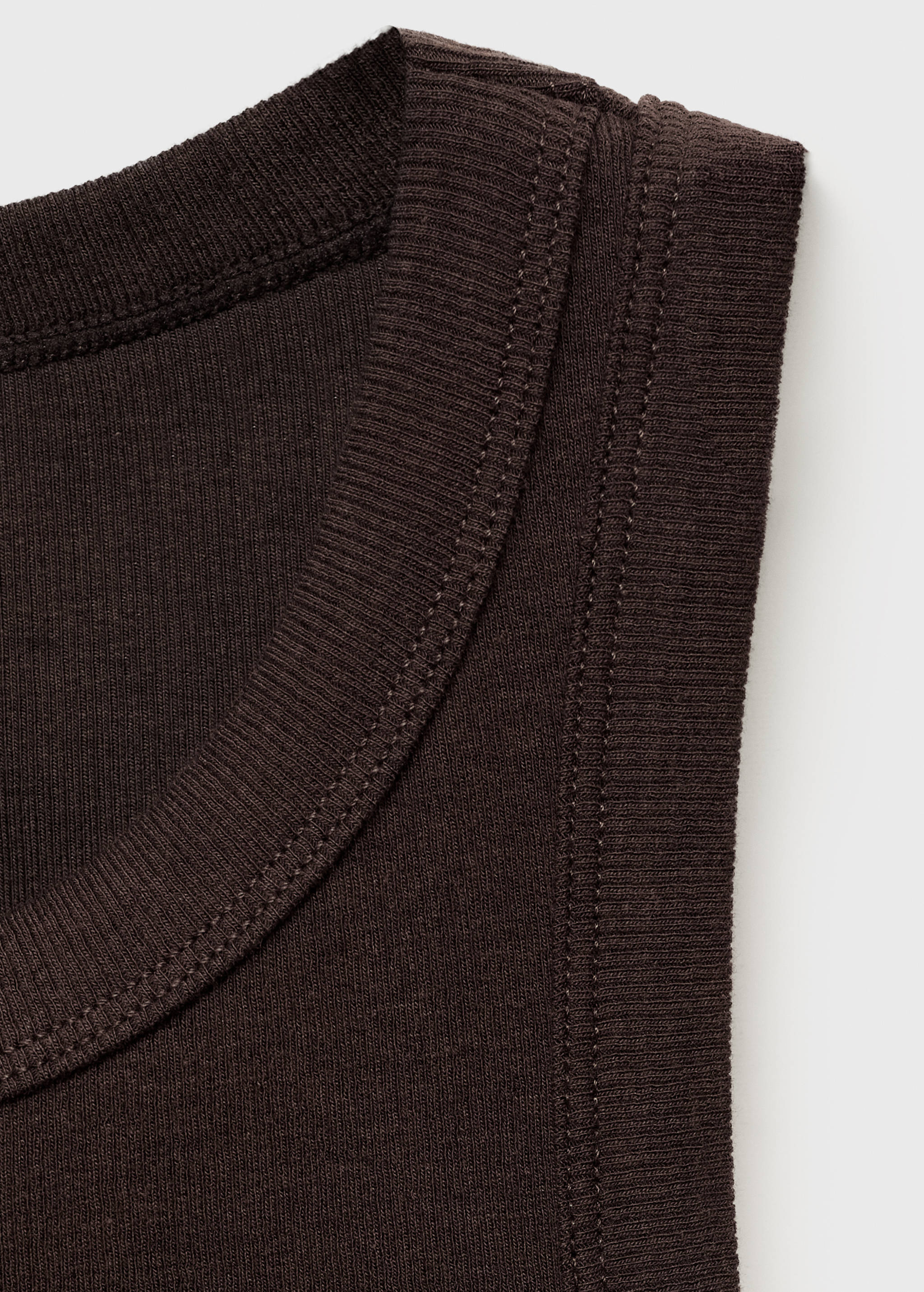 Top côtelé en coton - Détail de l'article 8