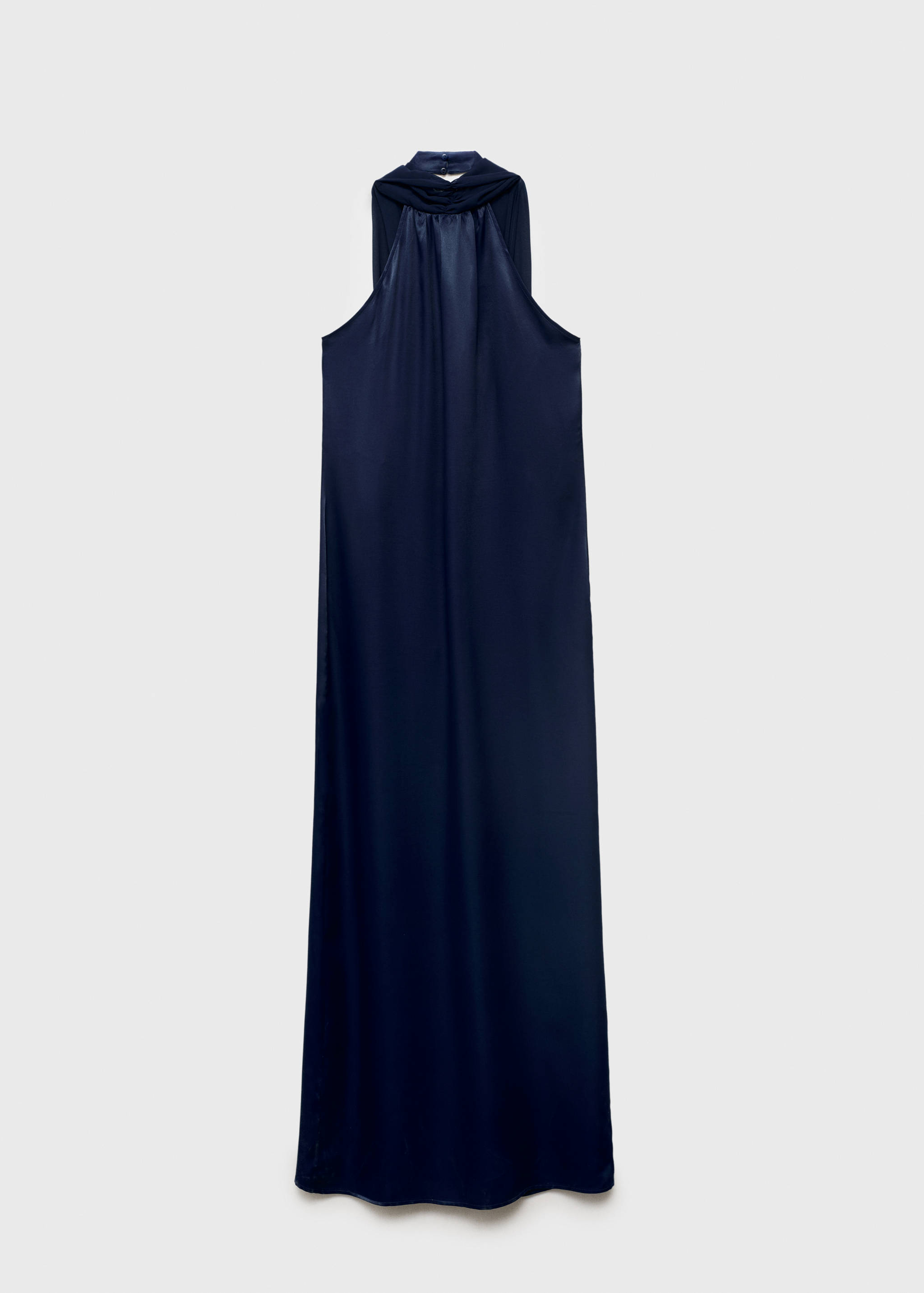 Satin halter neck dress - Article without model