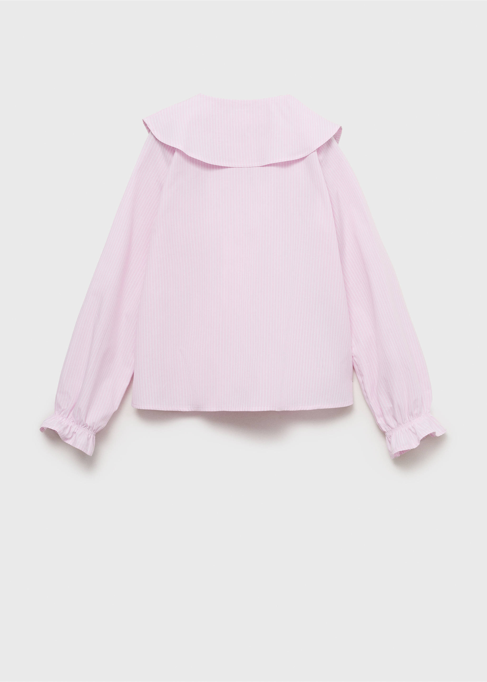 Shirt with ruffle detail - Reverse of the article, Pink. Ref: 17021516-00.