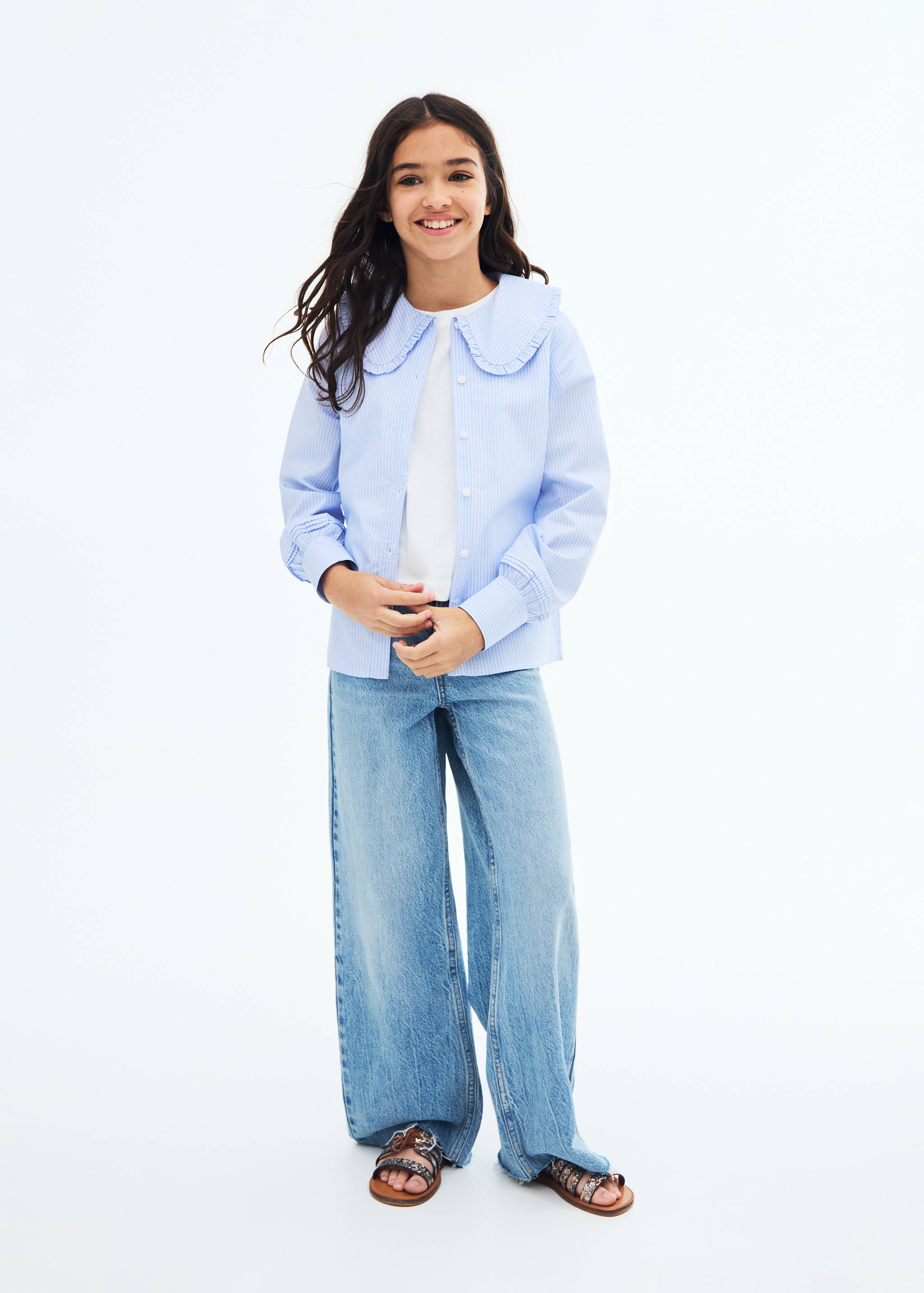 Double baby-collar shirt - General plane