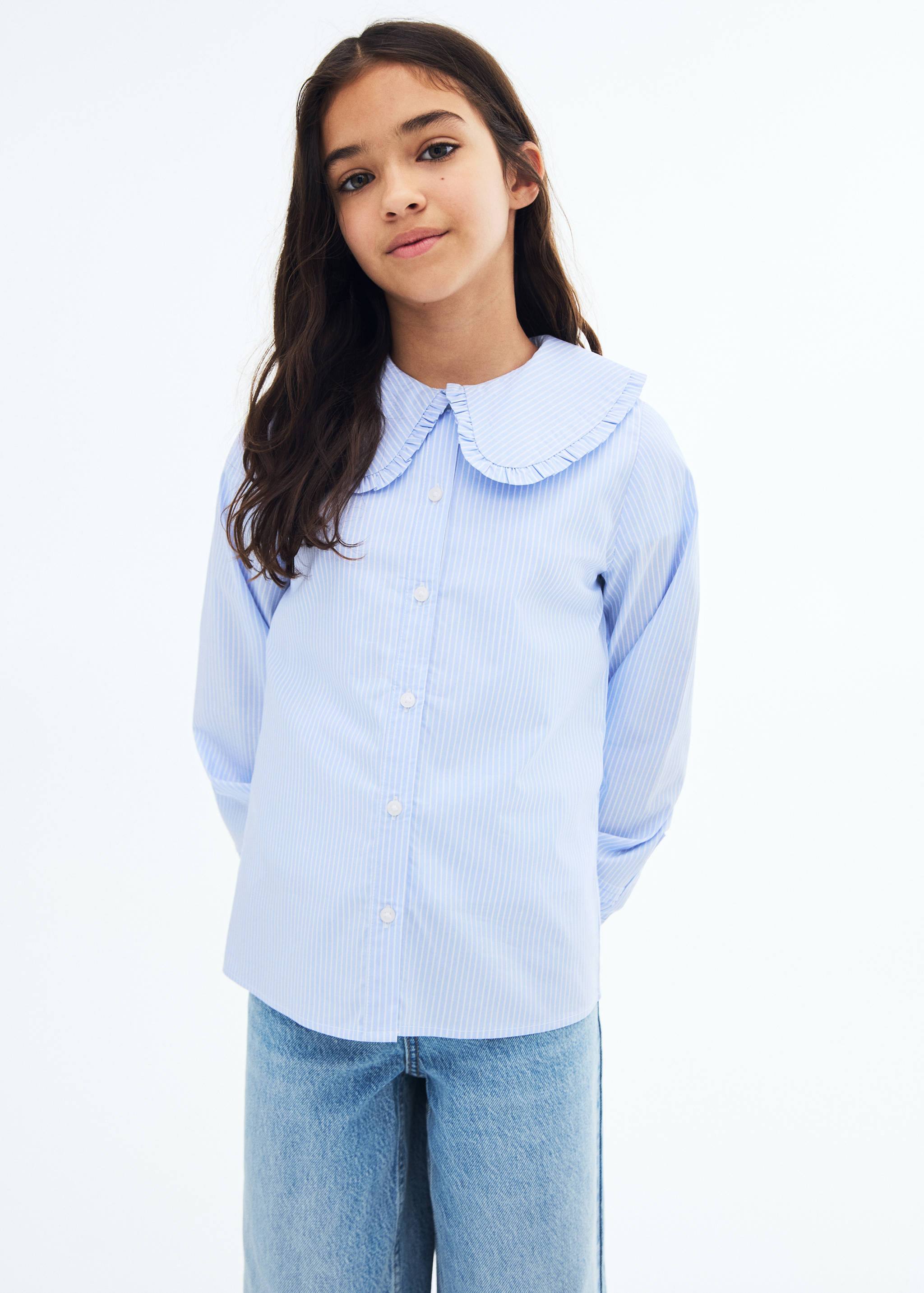 Double baby-collar shirt - Medium plane