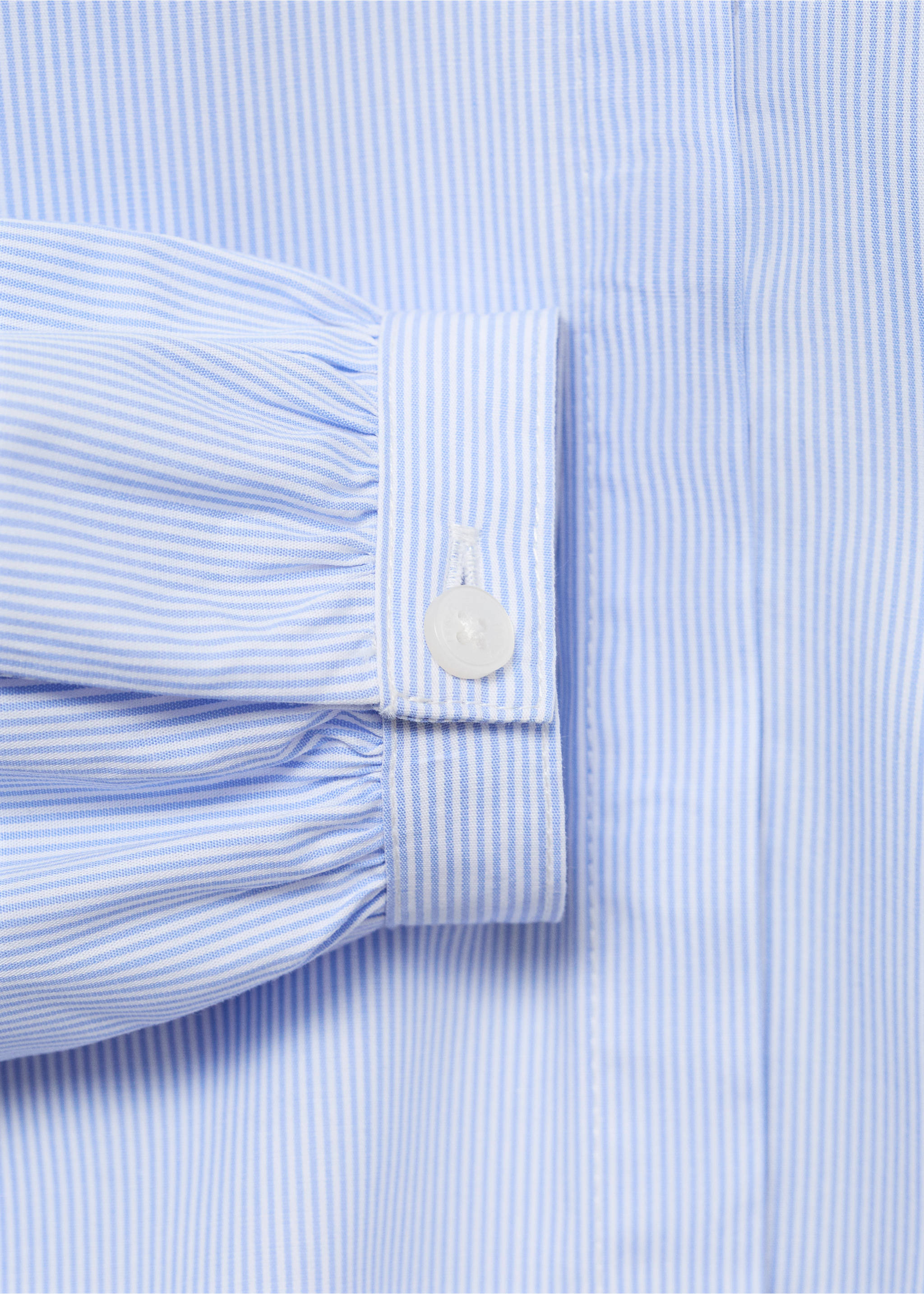 Cămașă cu volane - Detaliu al articolului 0, Albastru. Ref: 17021518-00.