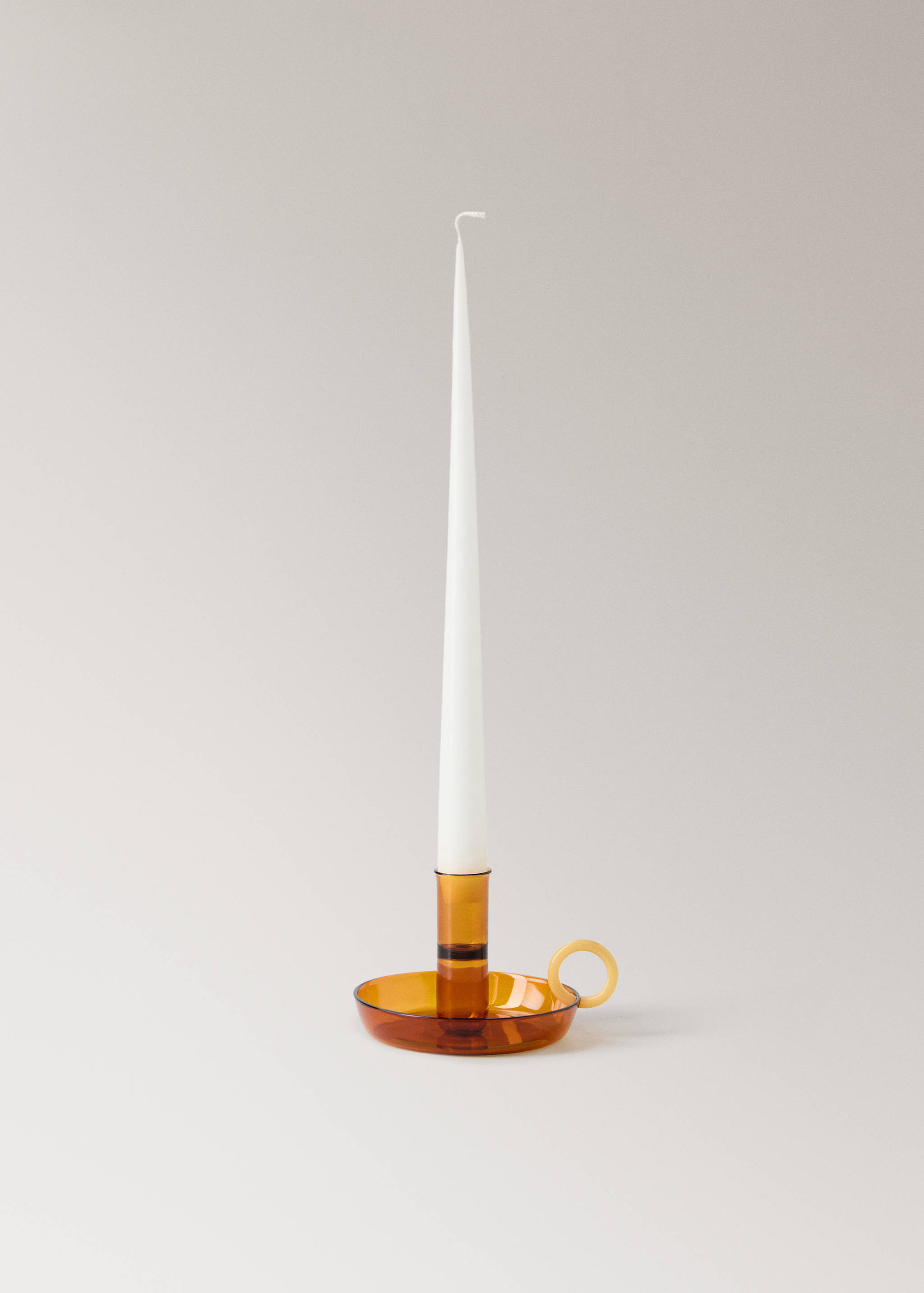 Borosilicate candelabra with two-tone handle - Details of the article 3