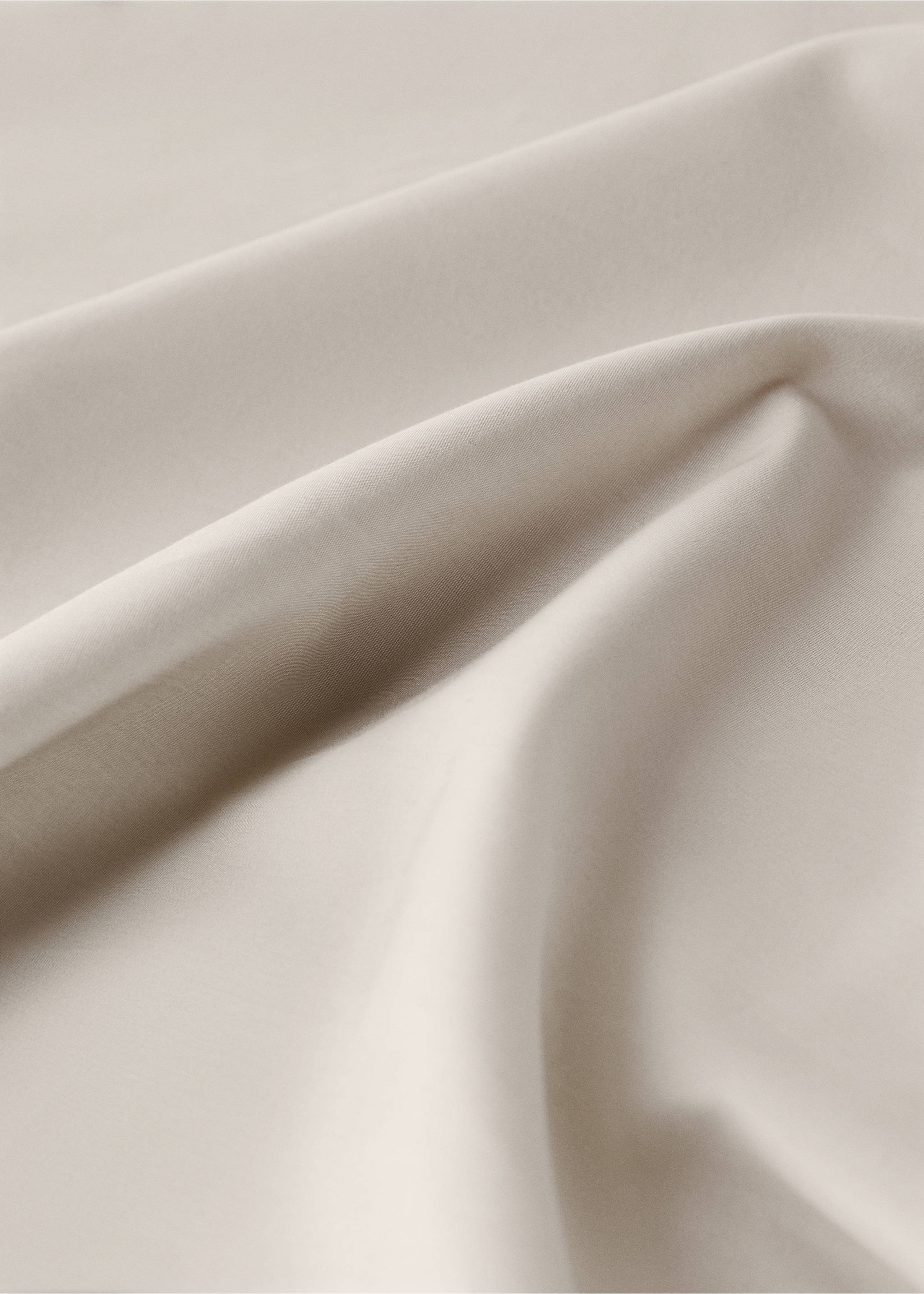 Close-up of a soft neutral beige duvet cover fabric texture., Beige. Ref: 17021548-00.