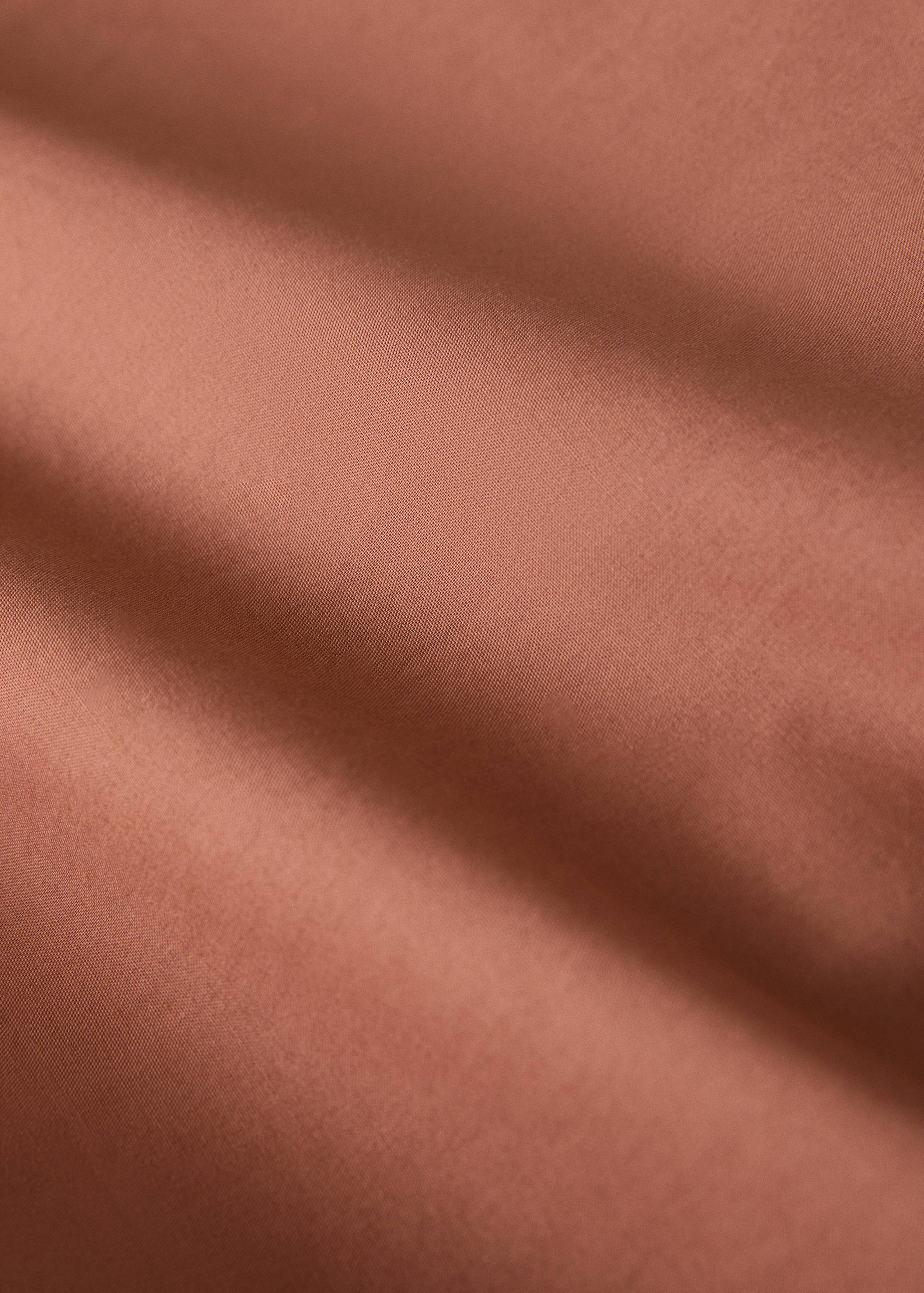 200-thread count percale cotton duvet cover with contrasting overlock for 150/160 cm bed - Details of the article 2