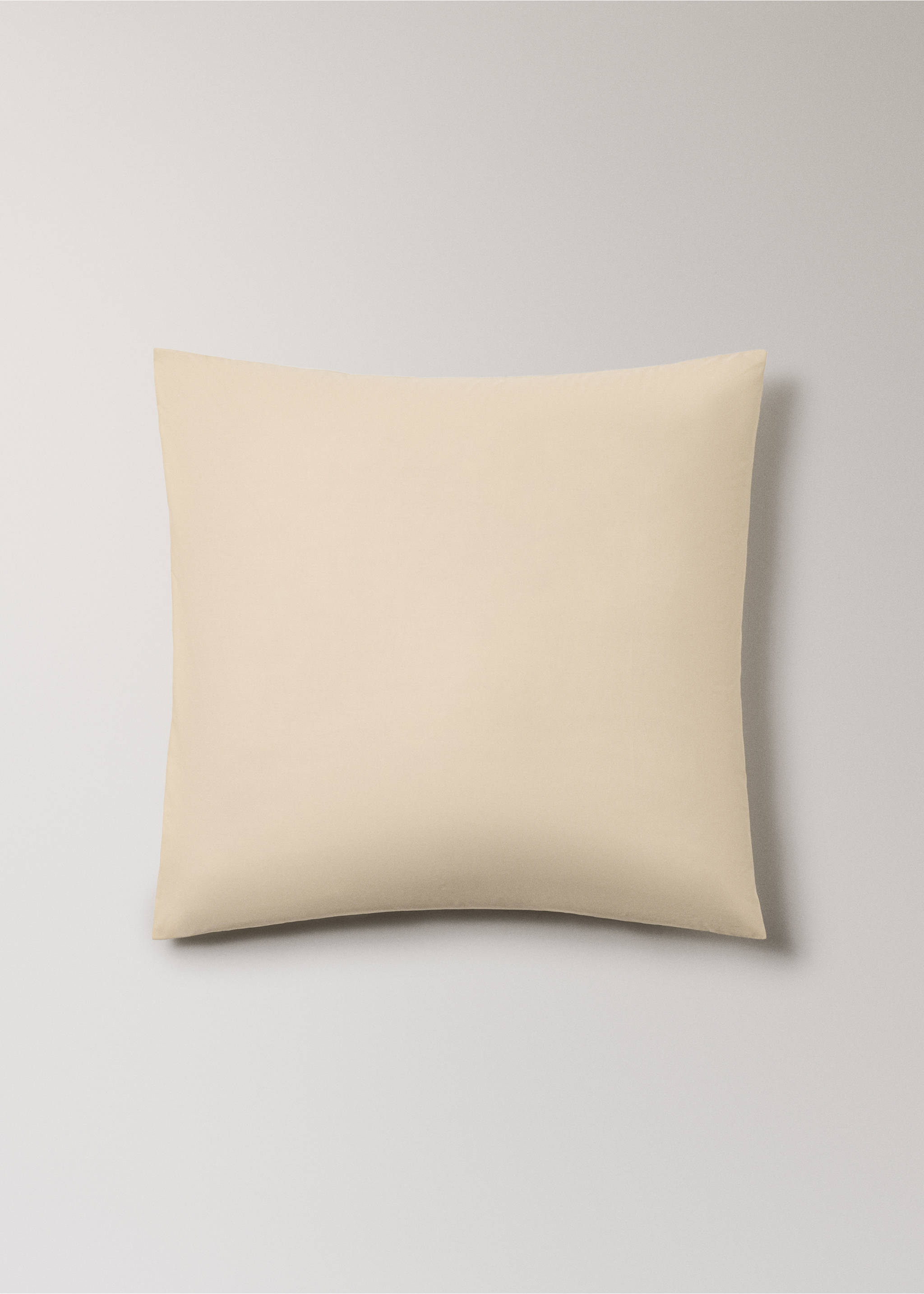 Dva povlaky na polštáře z bavlněného perkálu 60x60 cm - Zboží bez modelu, Vanilka. Ref: 17021557-00.