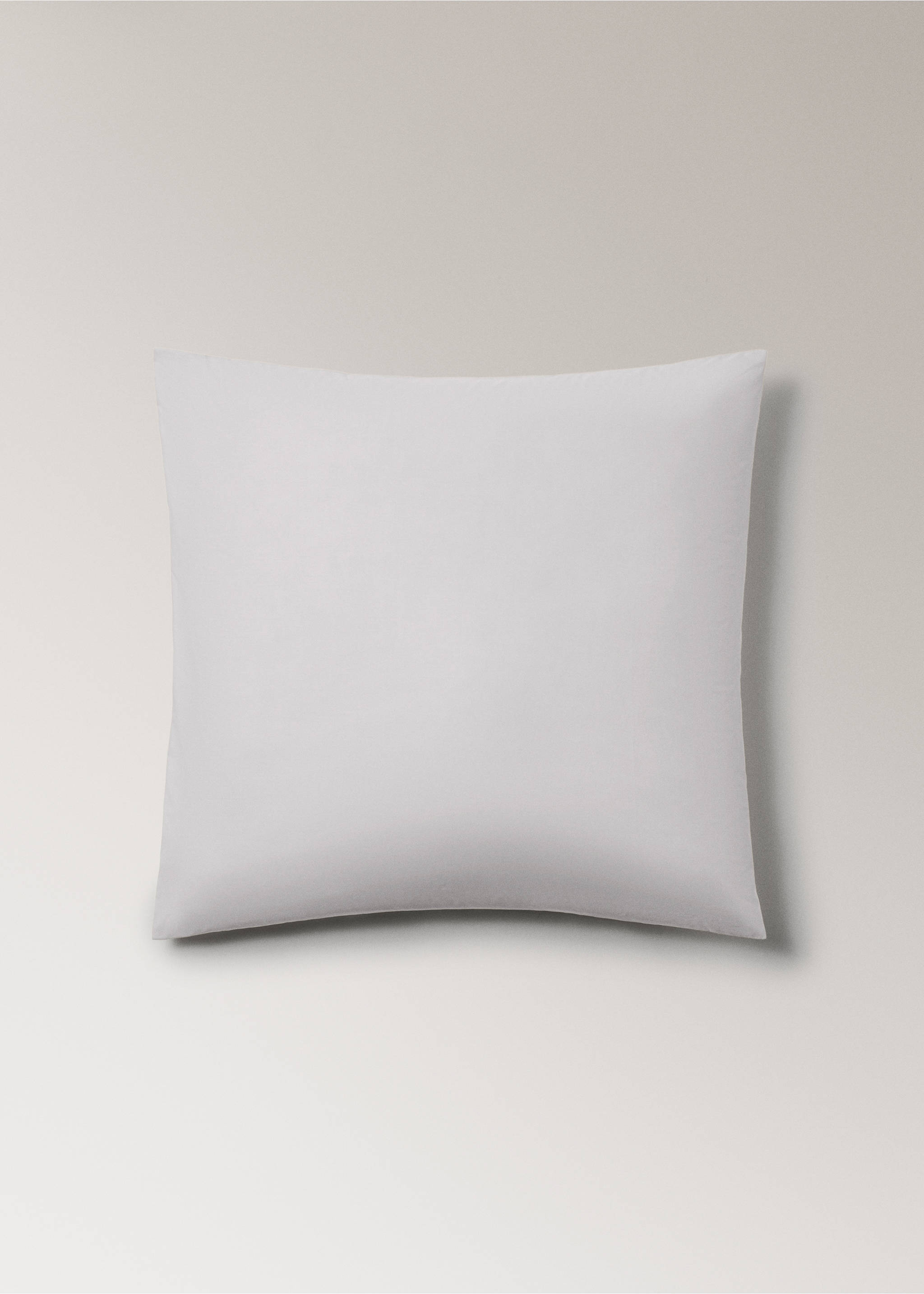 Dues fundes coixinera cotó percala 60x60cm - Article sense model, Gris. Ref: 17021557-00.