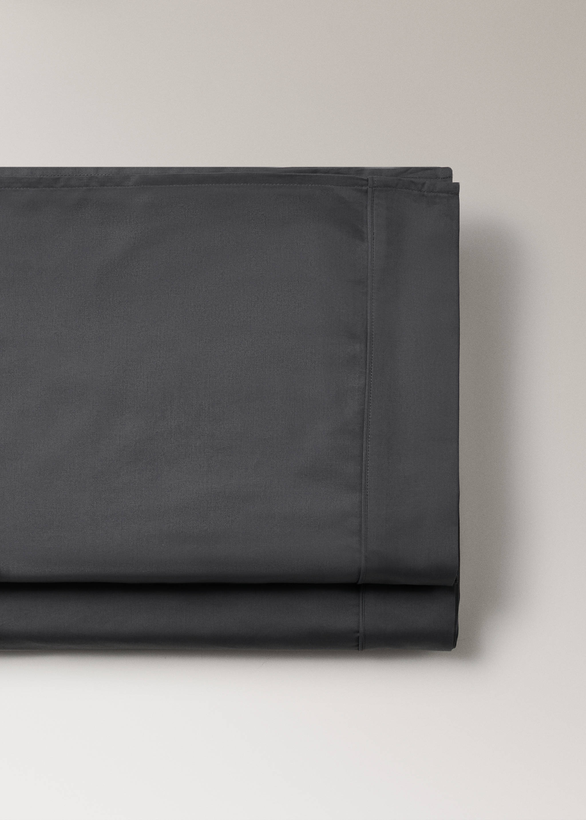 600 threads washed cotton flat sheet King bed - Details of the article 3