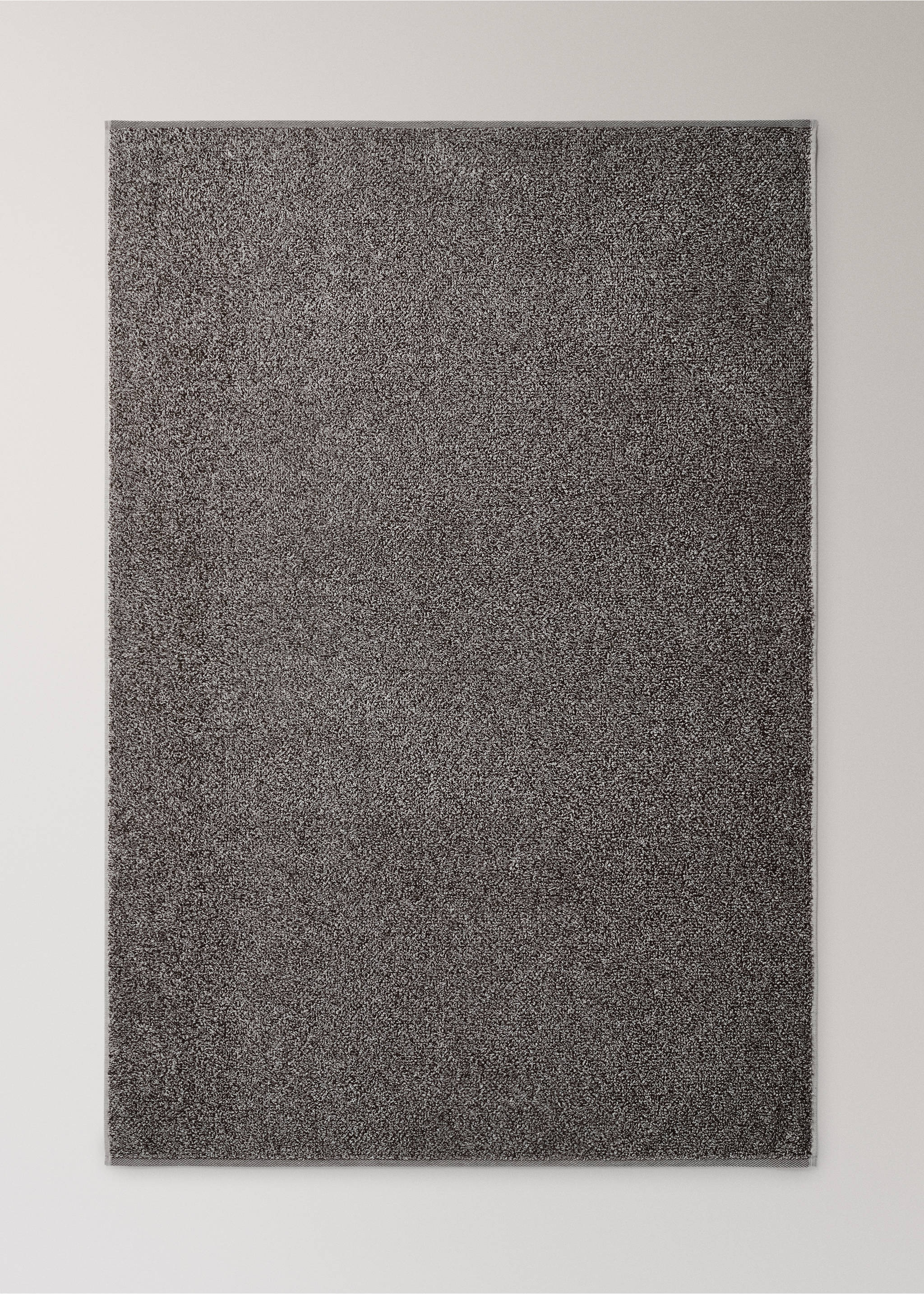 Drap de bain en coton rayée bicolore - Détail de l'article 4, Chocolat. Ref: 17021595-00.