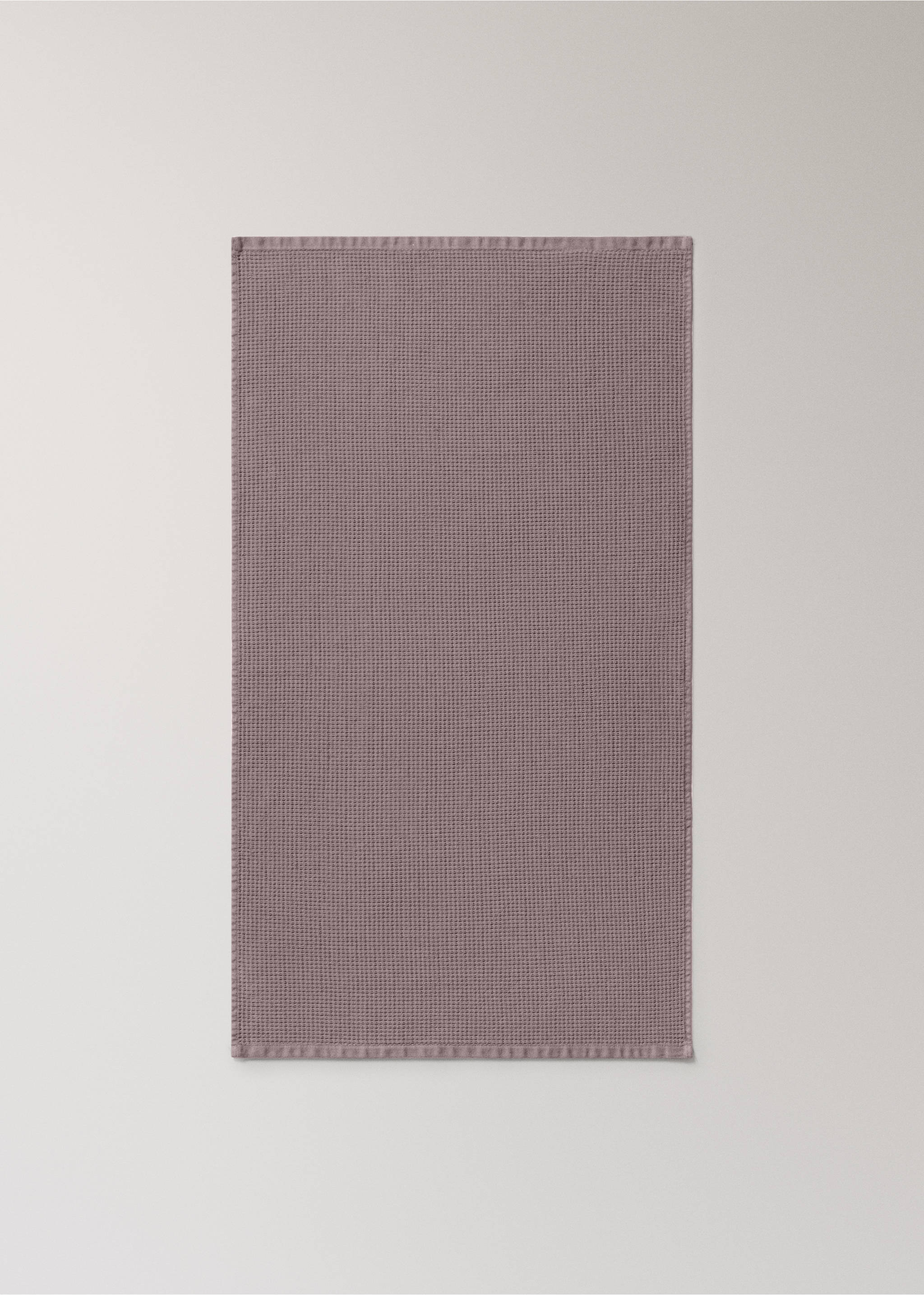Reversible cotton washbasin towel - Details of the article 4, Blackberry. Ref: 17021600-00.